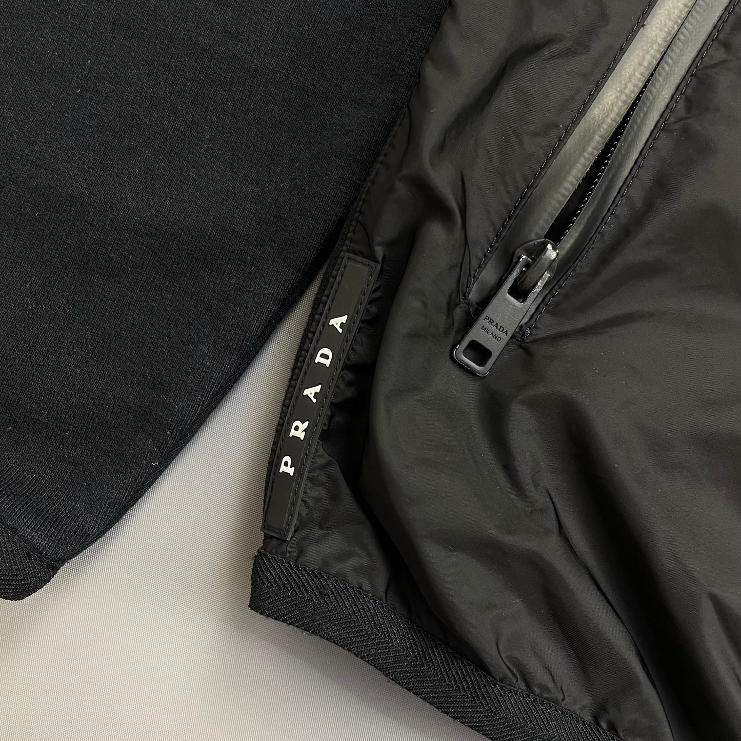Prada Black 2019 Nylon Panelled Track Jacket
