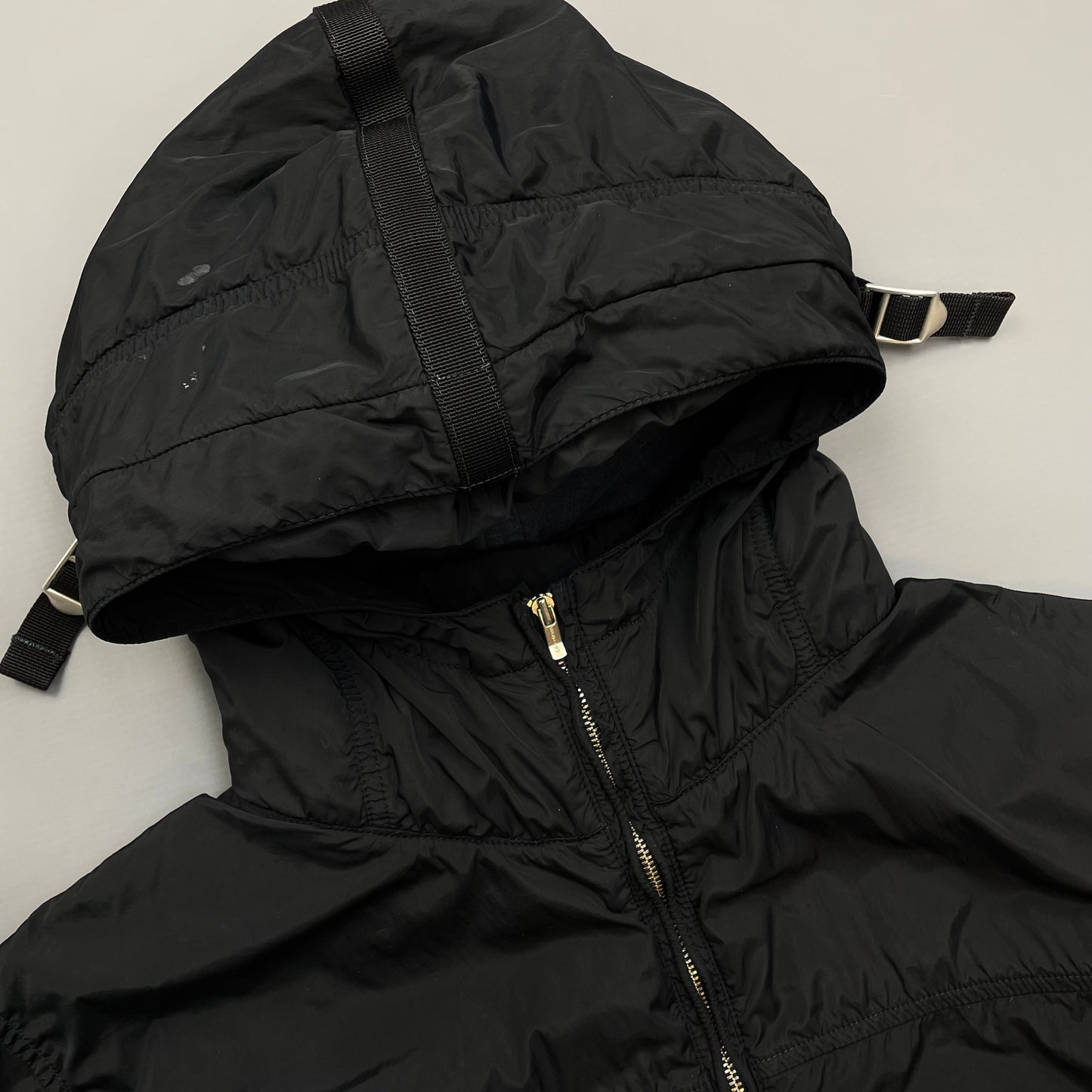 C.P. Company Black AW09 Watchviewer Cotton-Lined Hooded Nylon Jacket