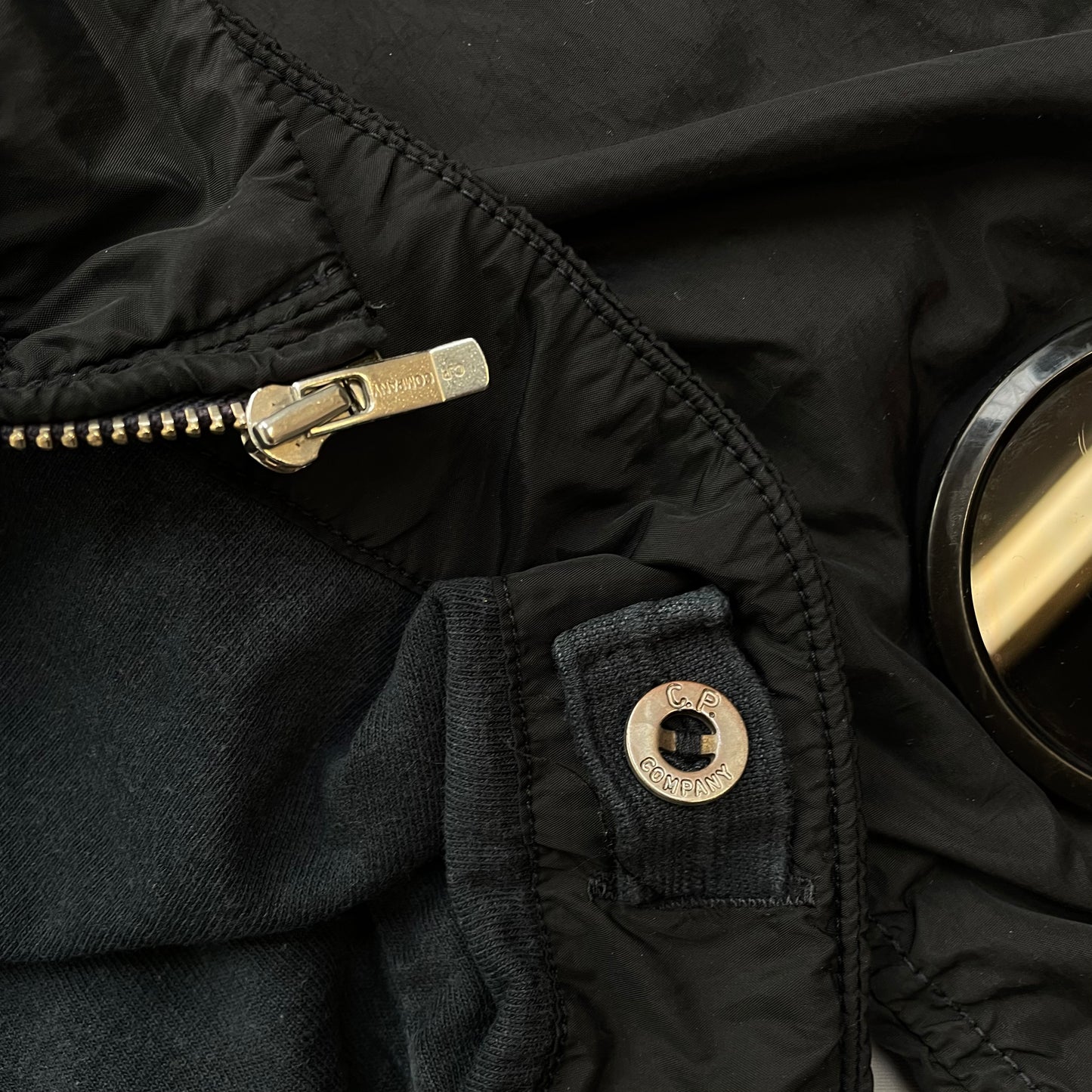 C.P. Company Black AW09 Watchviewer Cotton-Lined Hooded Nylon Jacket