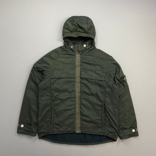Stone Island Forest Green SS00 Lined Hooded Nylon Paul Harvey Jacket