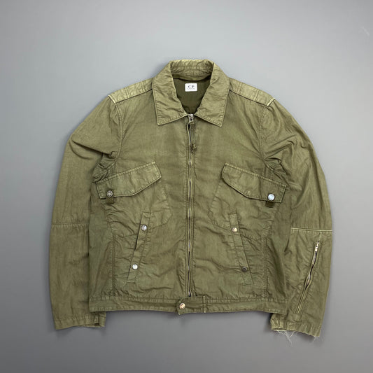 CP Company Khaki SS07 Cotton/Nylon Military Style Harrington Jacket