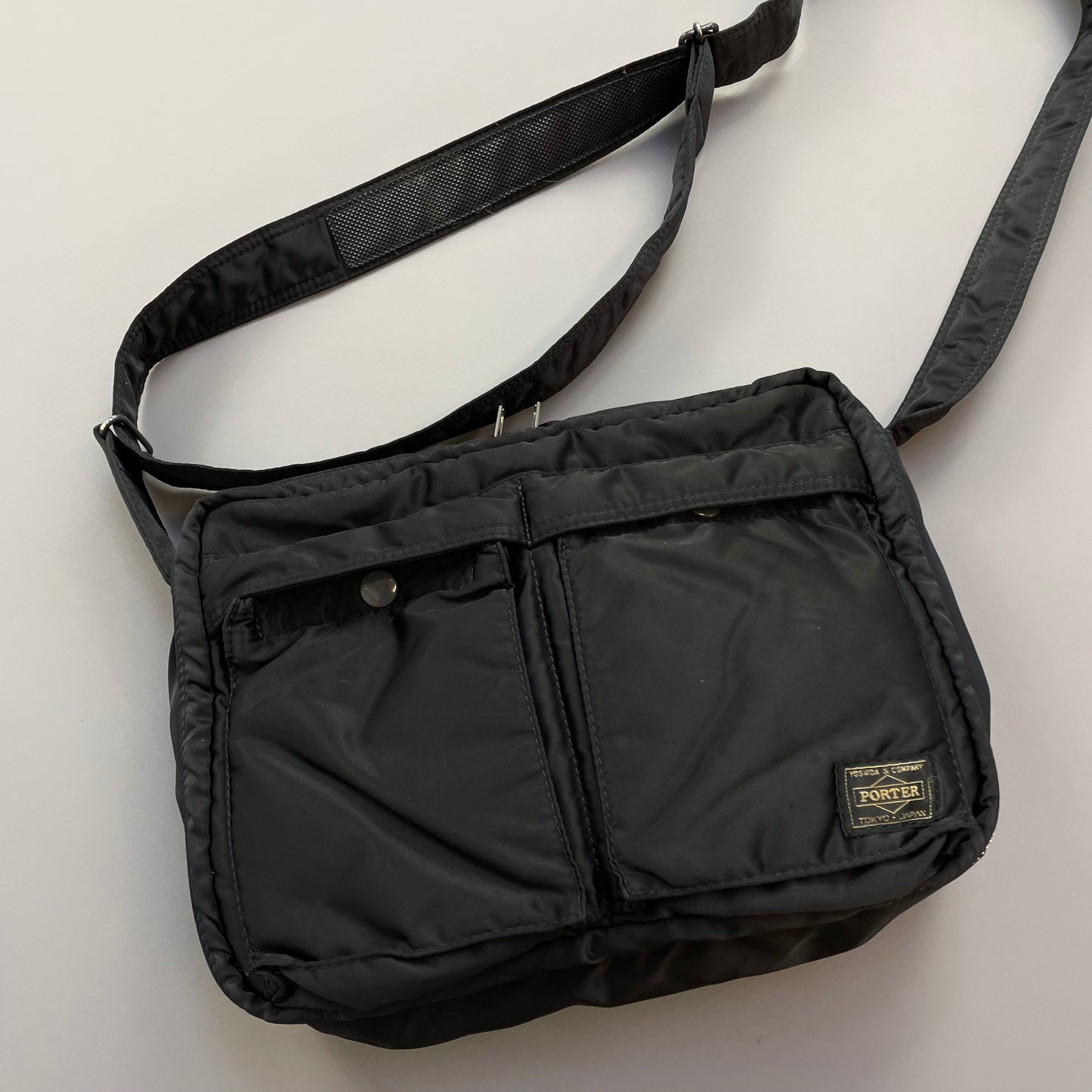 Porter Yoshida & Co. Black Nylon Tanker Crossbody Shoulder Bag