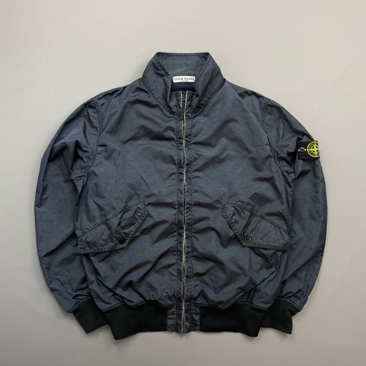 Stone Island Navy SS11 Lightweight Nylon Sheen Bomber Jacket