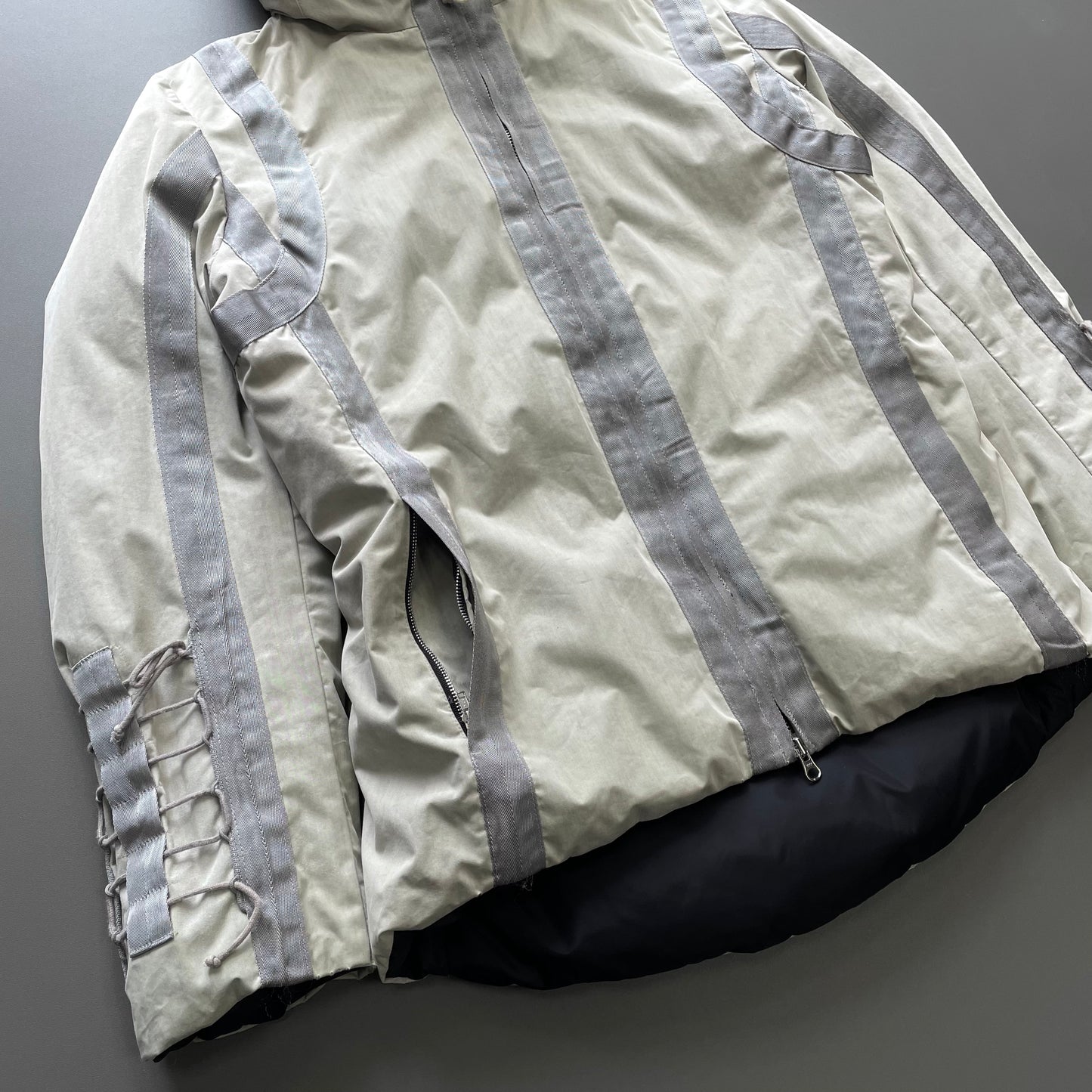 C.P. Company Grey & Black AW04 Women's Donna Down Puffer Jacket