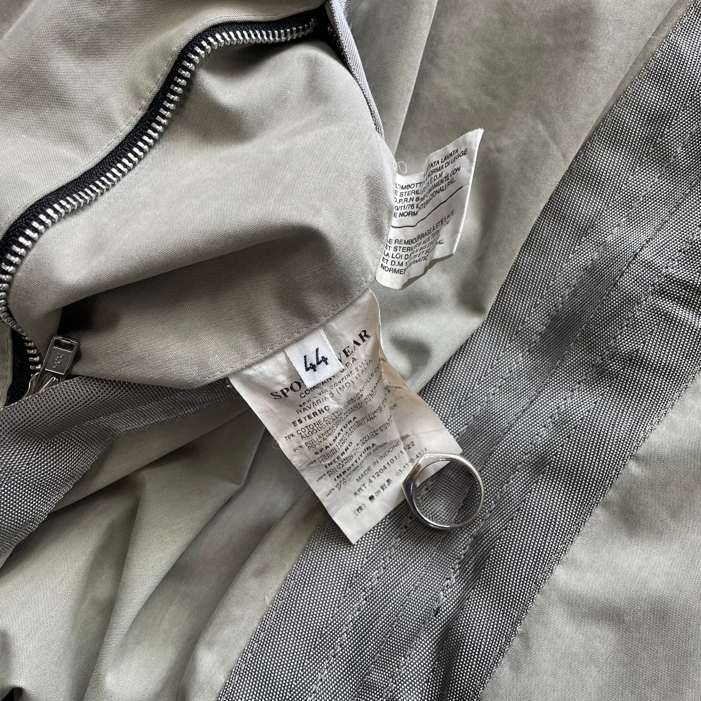 C.P. Company Grey & Black AW04 Women's Donna Down Puffer Jacket