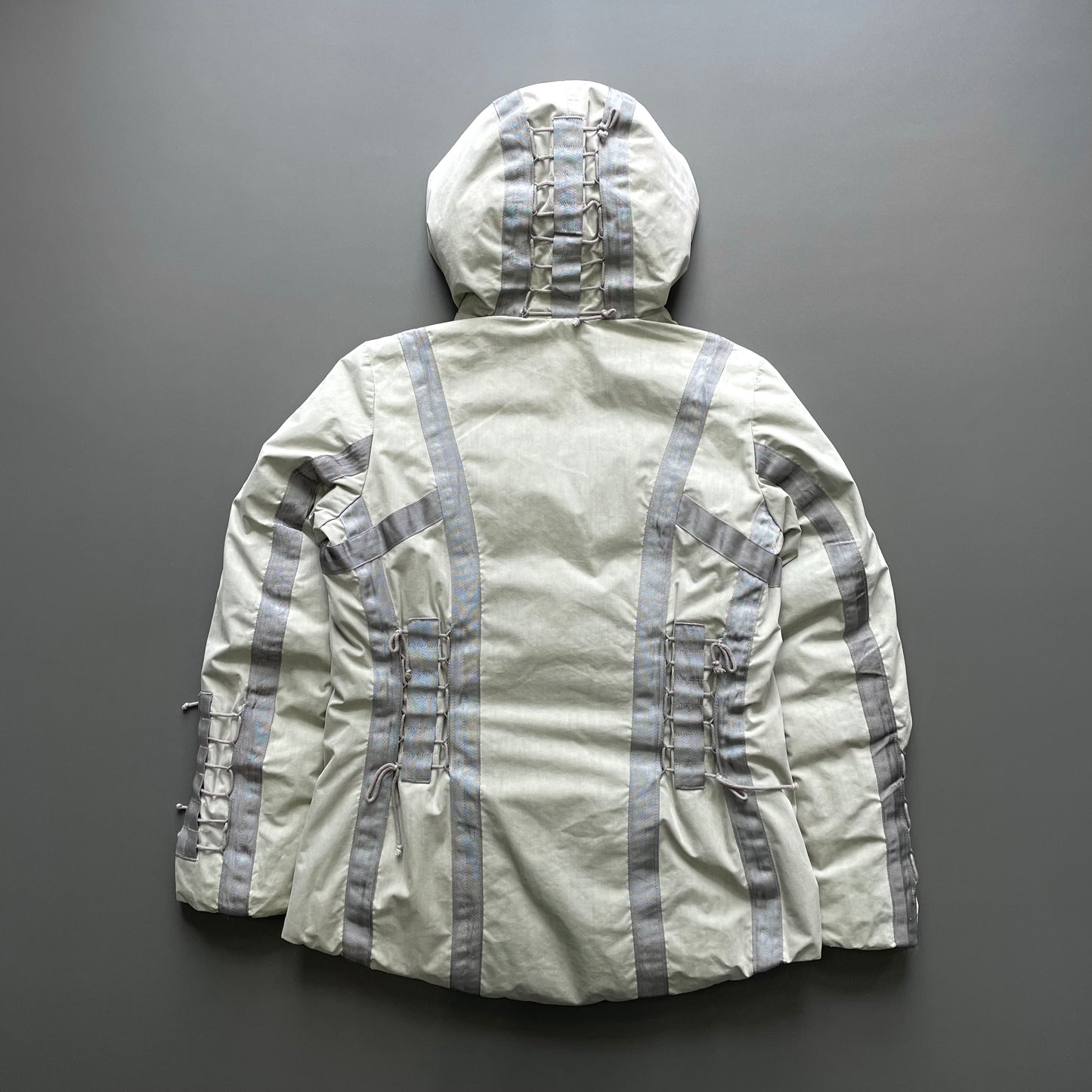 C.P. Company Grey & Black AW04 Women's Donna Down Puffer Jacket