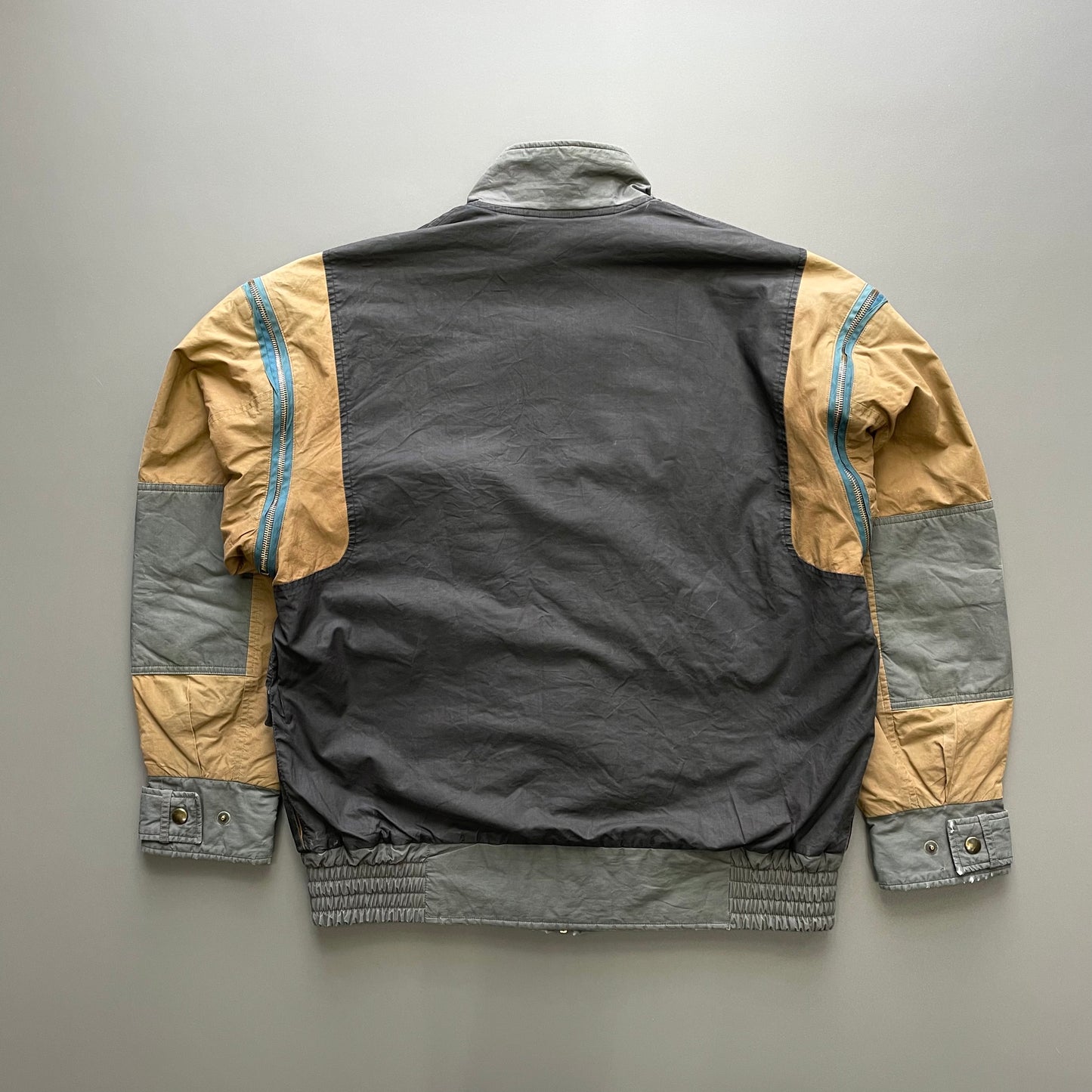 Hugo Boss Sports 90s Tri-Colour Removable Sleeve Bomber Jacket