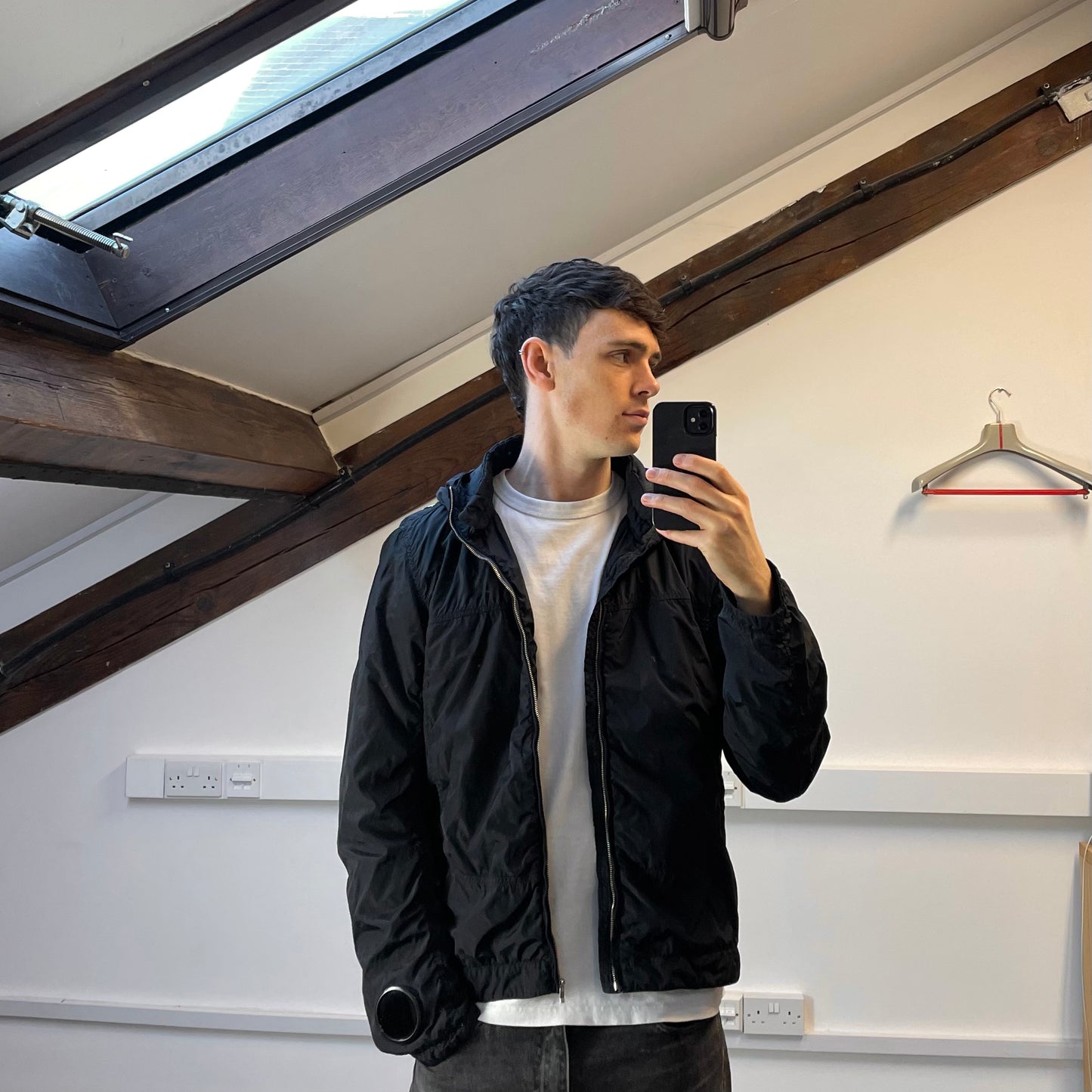 C.P. Company Black AW09 Watchviewer Cotton-Lined Hooded Nylon Jacket