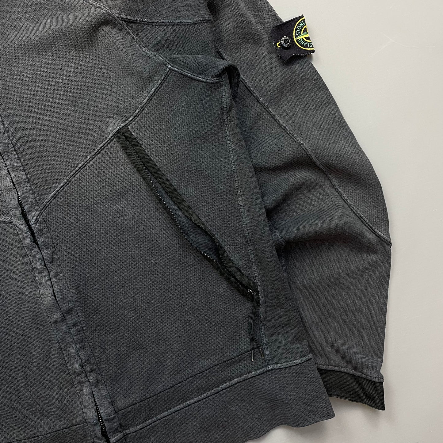 Stone Island Grey SS06 Lightweight Cotton Zip-Through Jacket