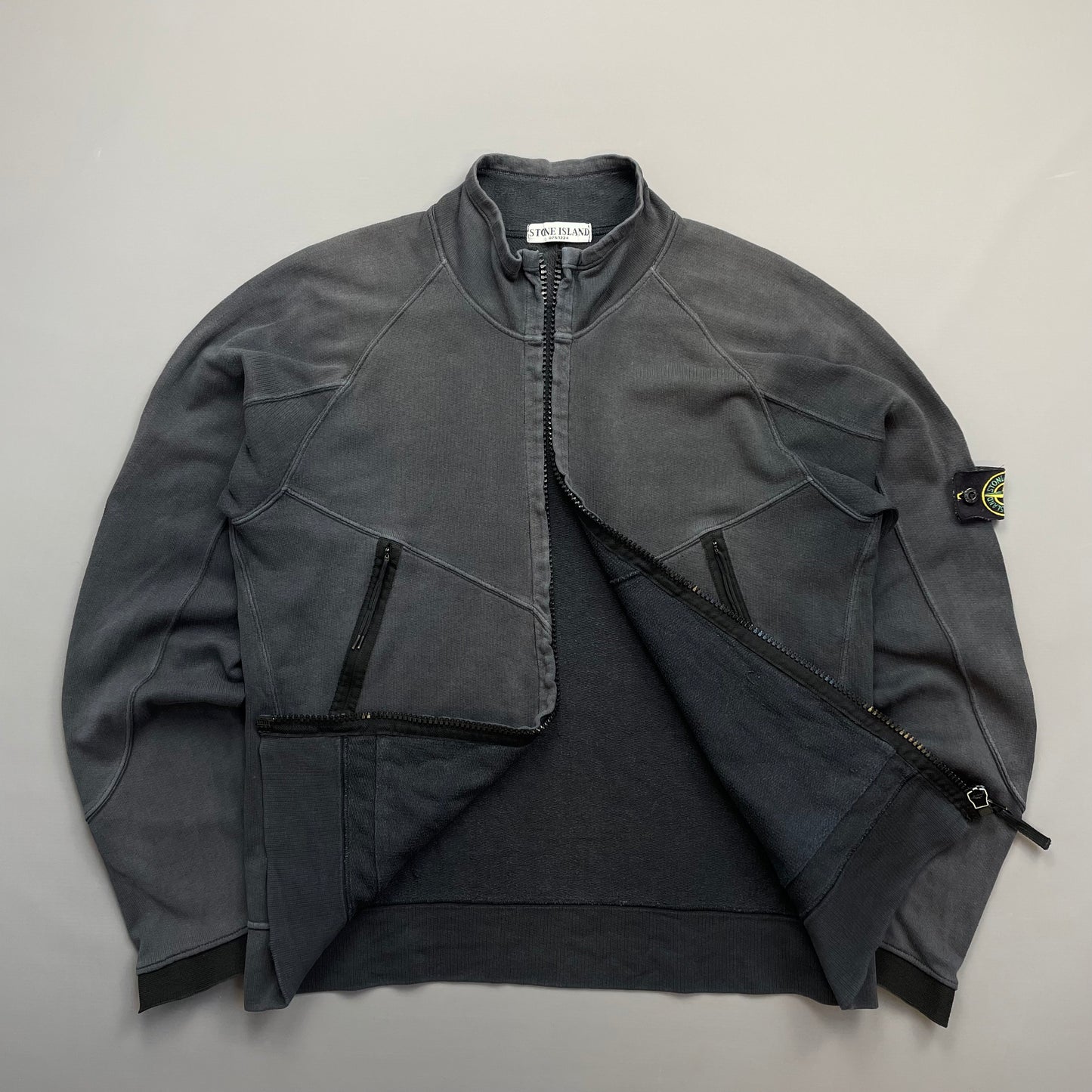 Stone Island Grey SS06 Lightweight Cotton Zip-Through Jacket