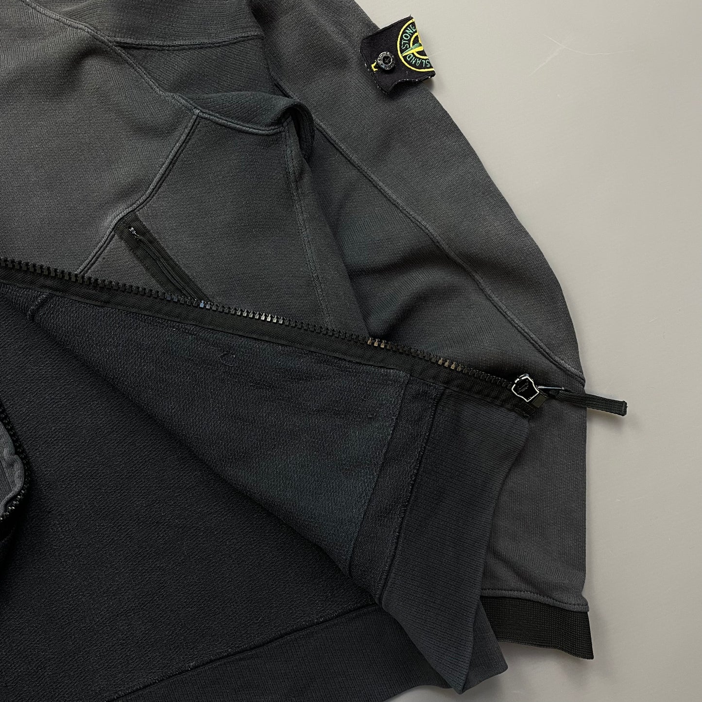 Stone Island Grey SS06 Lightweight Cotton Zip-Through Jacket