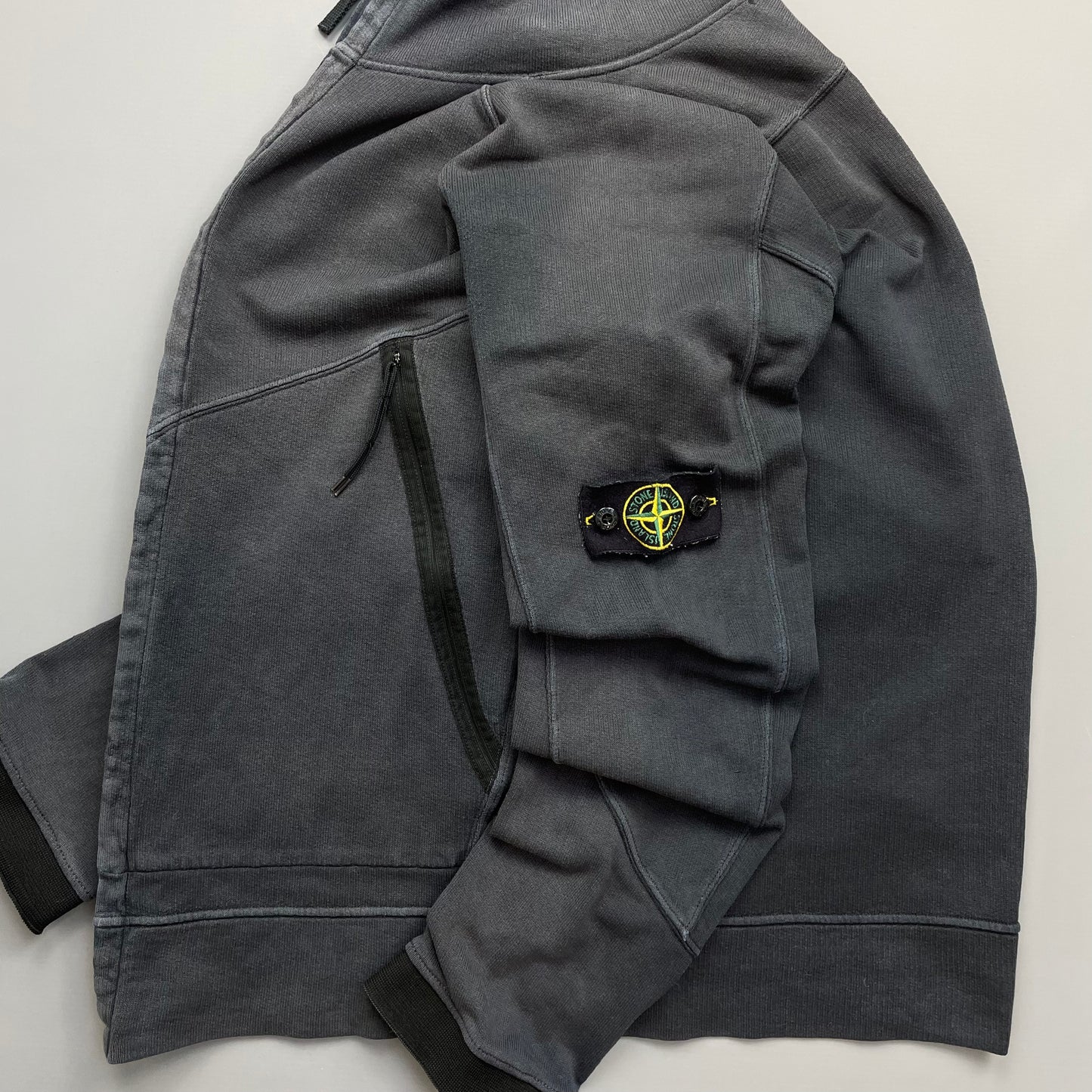 Stone Island Grey SS06 Lightweight Cotton Zip-Through Jacket