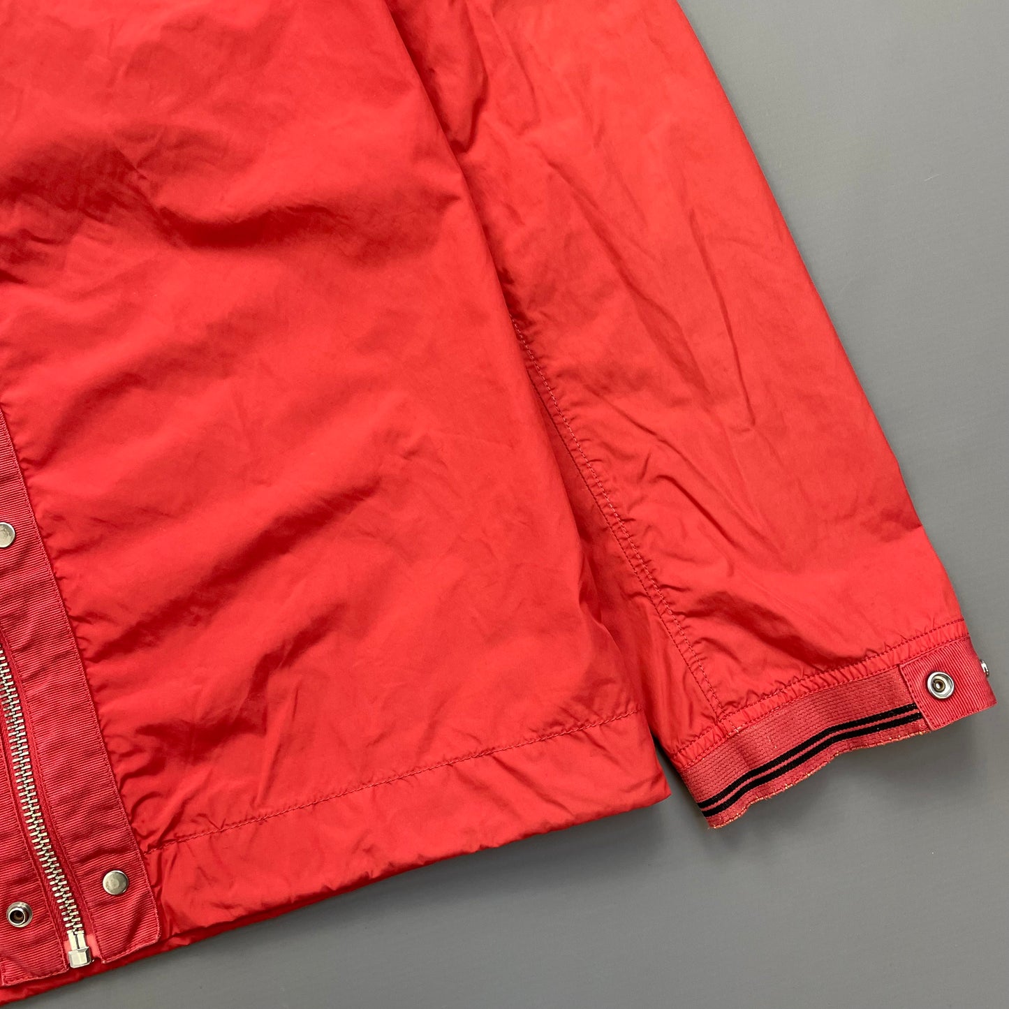 Stone Island Red Spalmatura Nylon Hooded Jacket SS09
