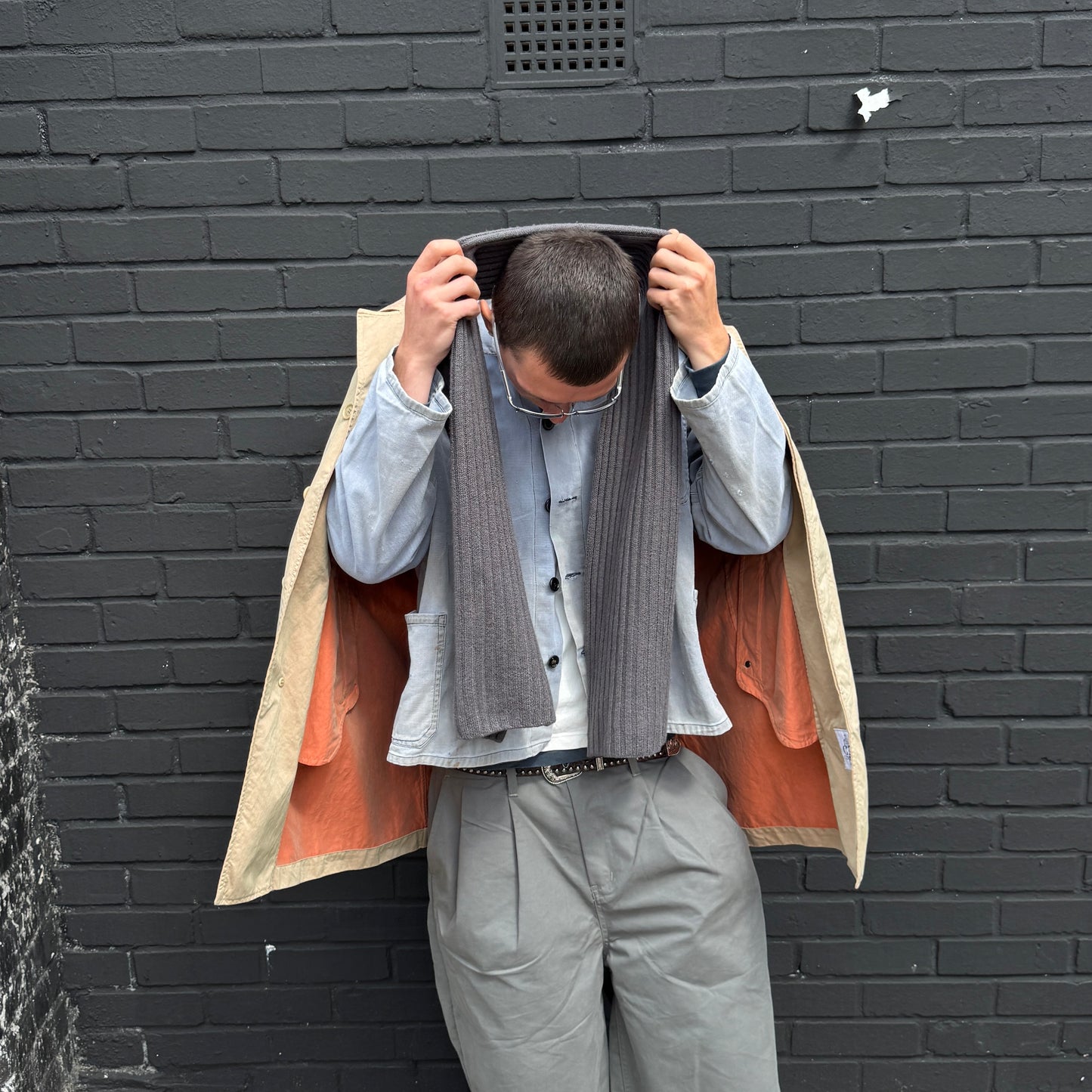 Vintage Blue 60s/70s German Chore Jacket