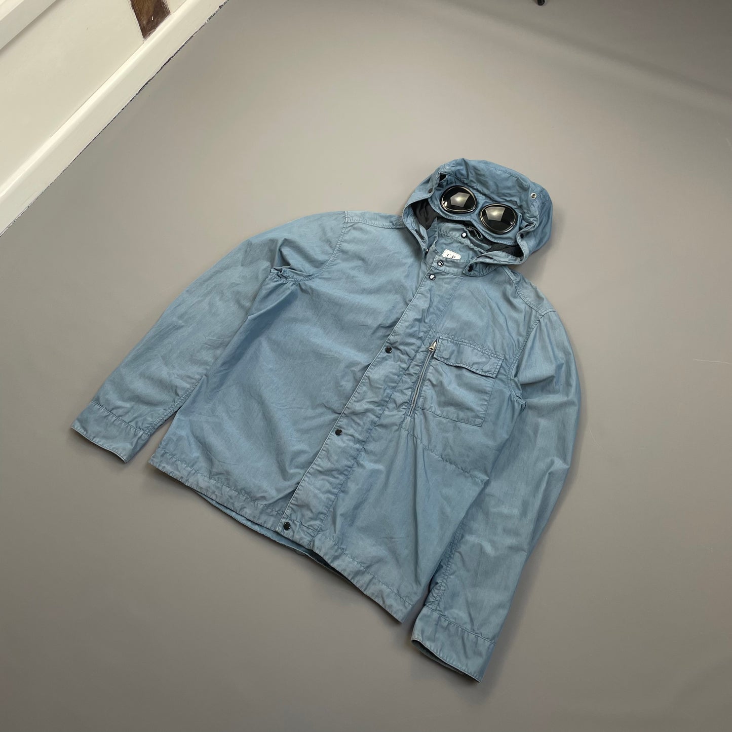 C.P. Company Blue 50 Fili Removable Hood Goggle Jacket