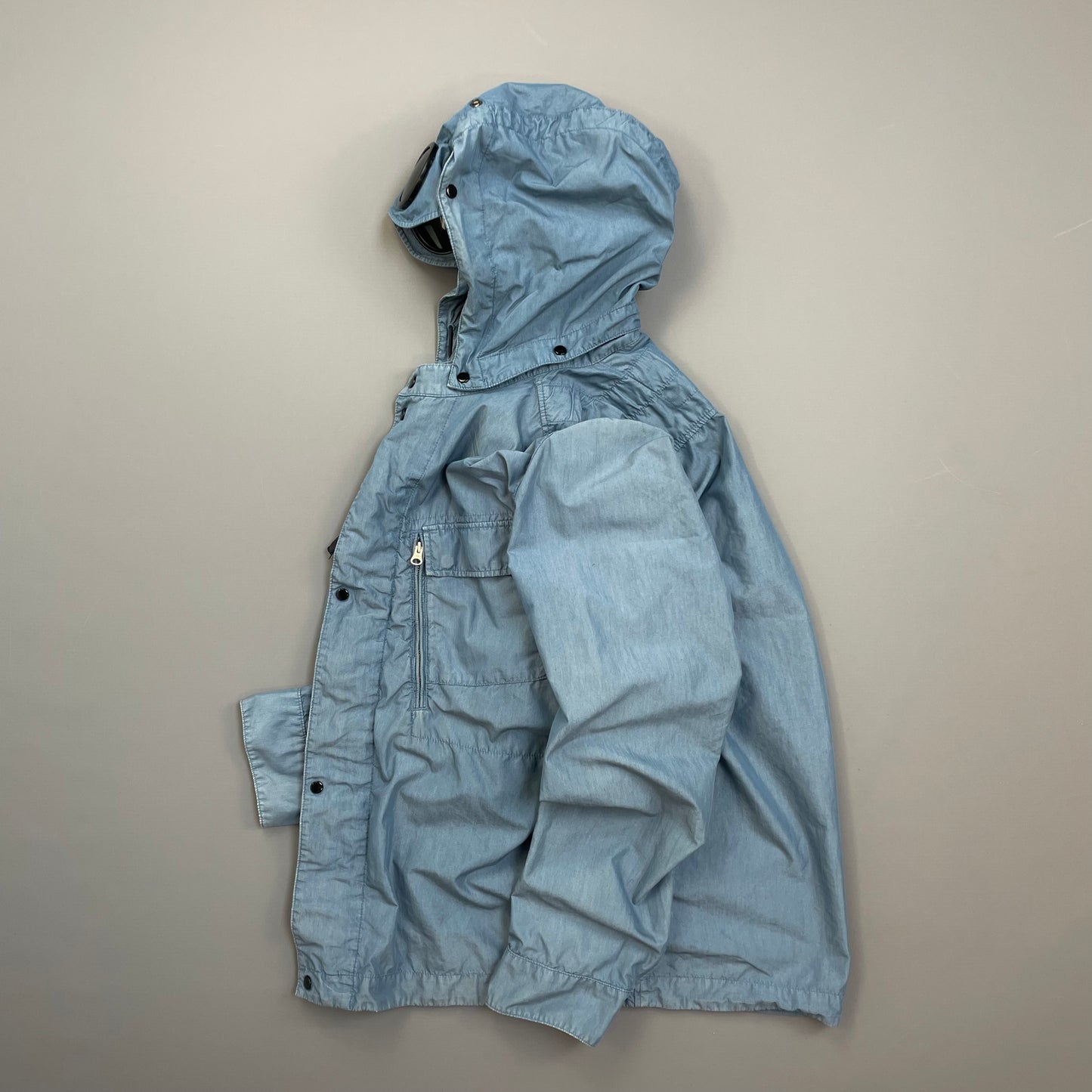 C.P. Company Blue 50 Fili Removable Hood Goggle Jacket