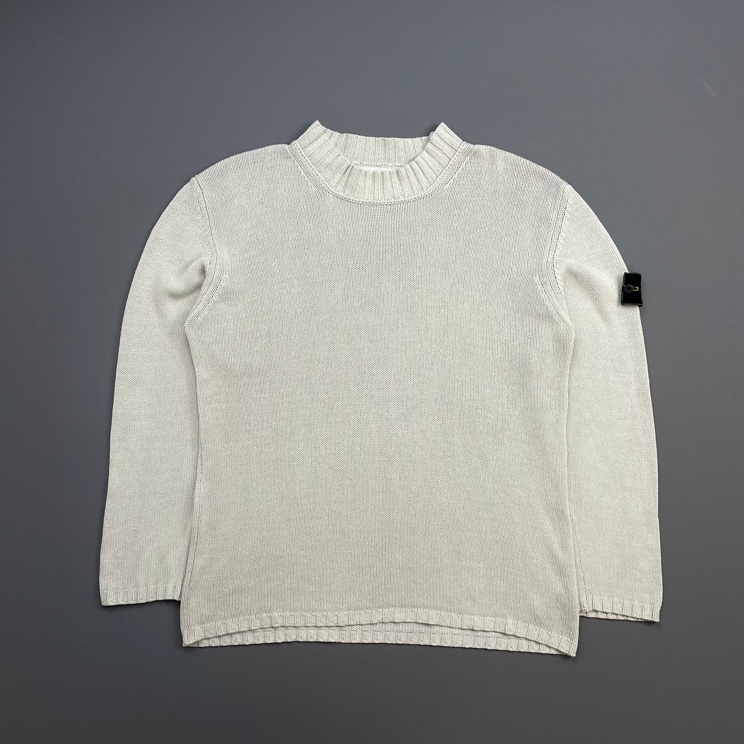 Stone Island Cream White AW99 Silk Knit Jumper
