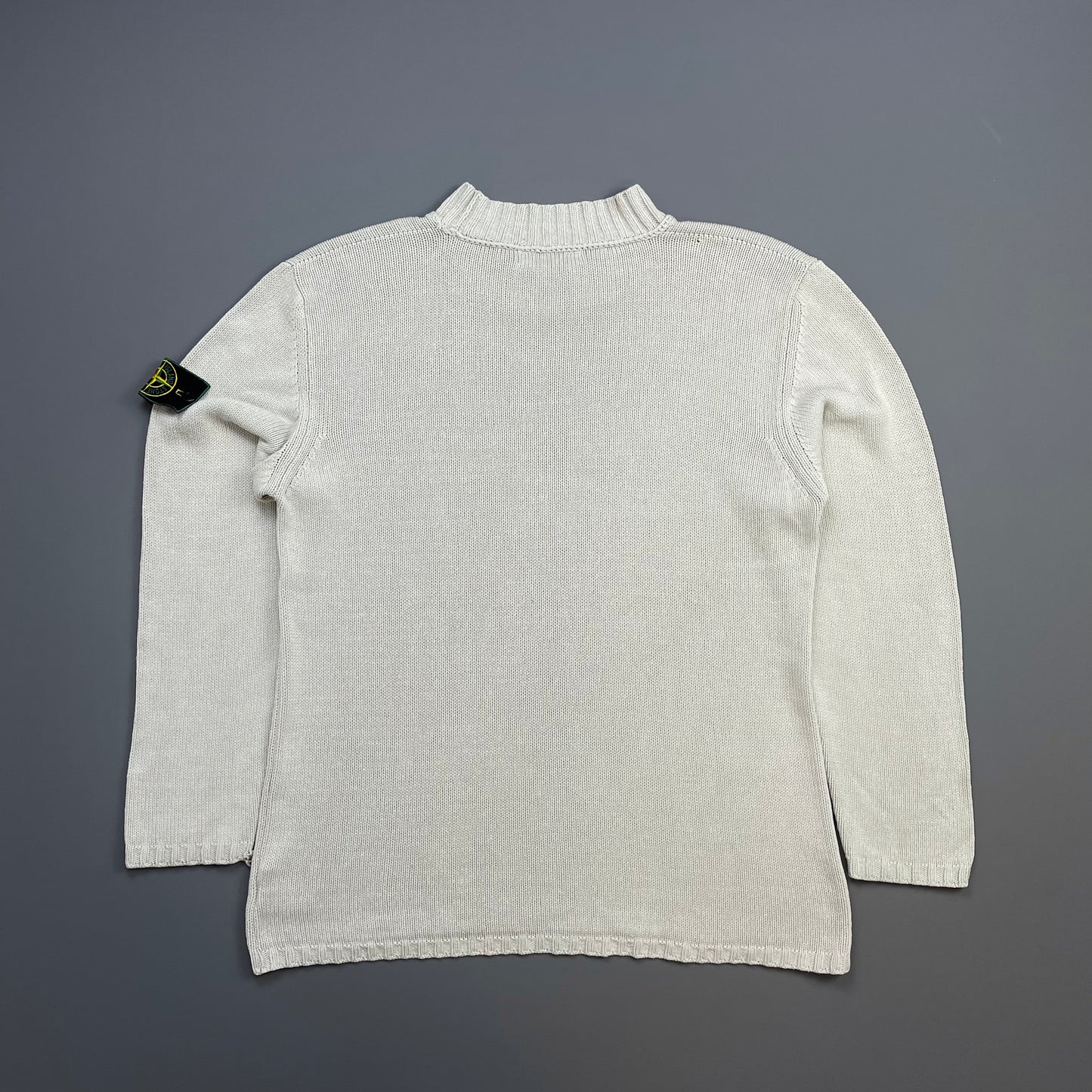 Stone Island Cream White AW99 Silk Knit Jumper