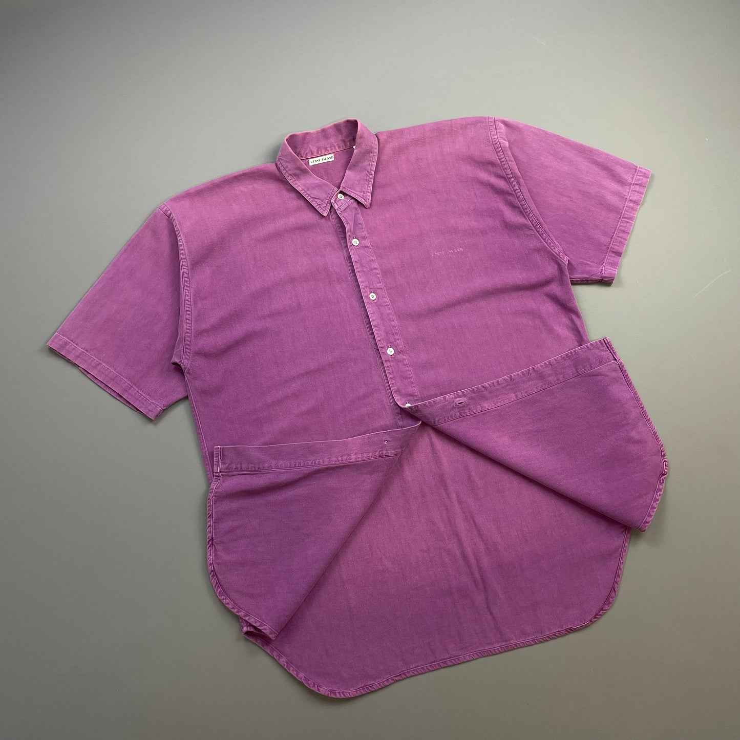 Stone Island Marina Purple 80s Short Sleeve Shirt