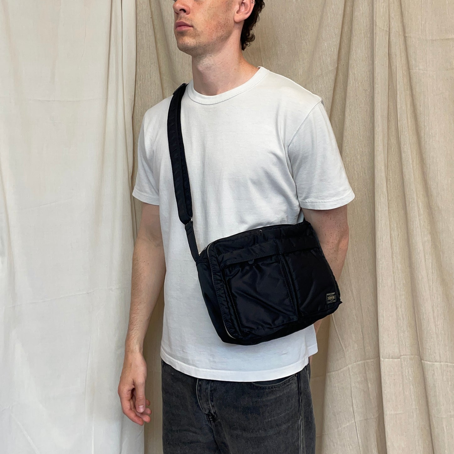 Porter Yoshida & Co. Black Nylon Tanker Crossbody Shoulder Bag