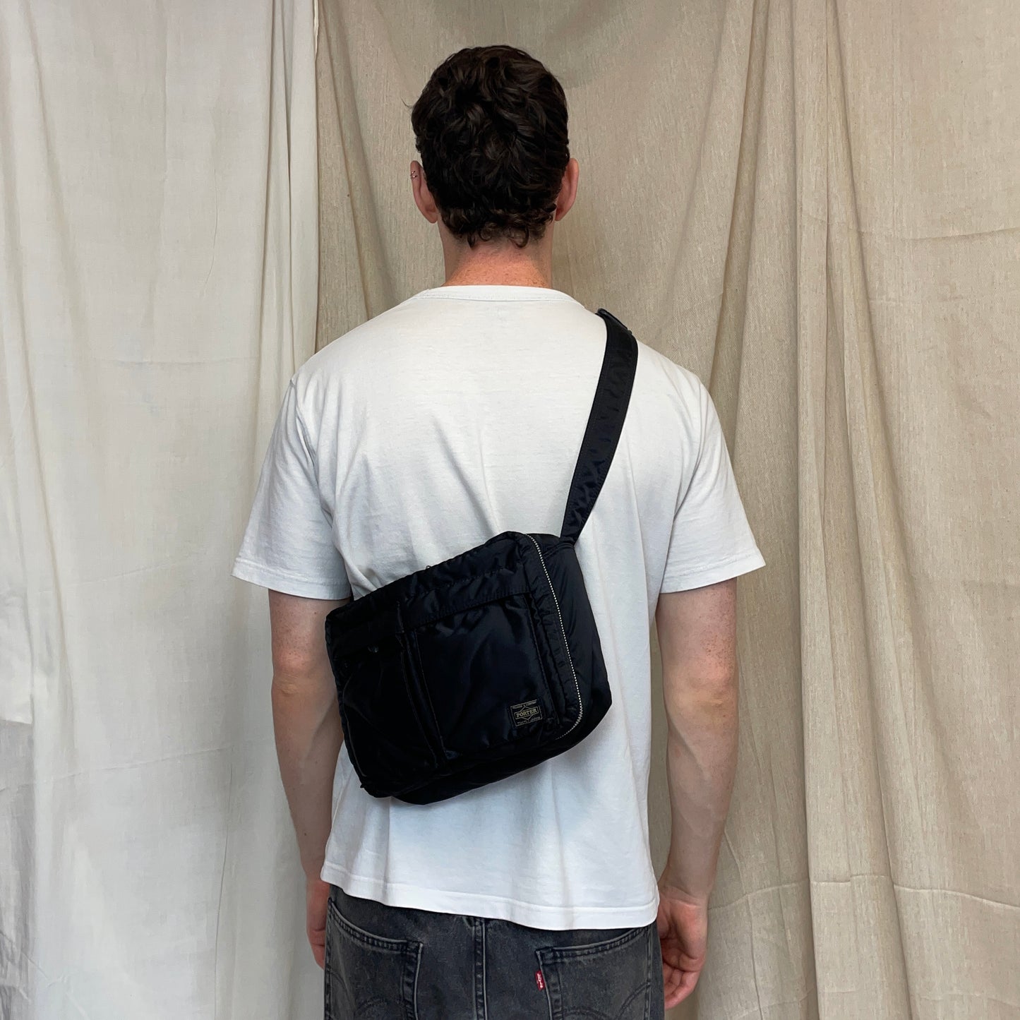 Porter Yoshida & Co. Black Nylon Tanker Crossbody Shoulder Bag
