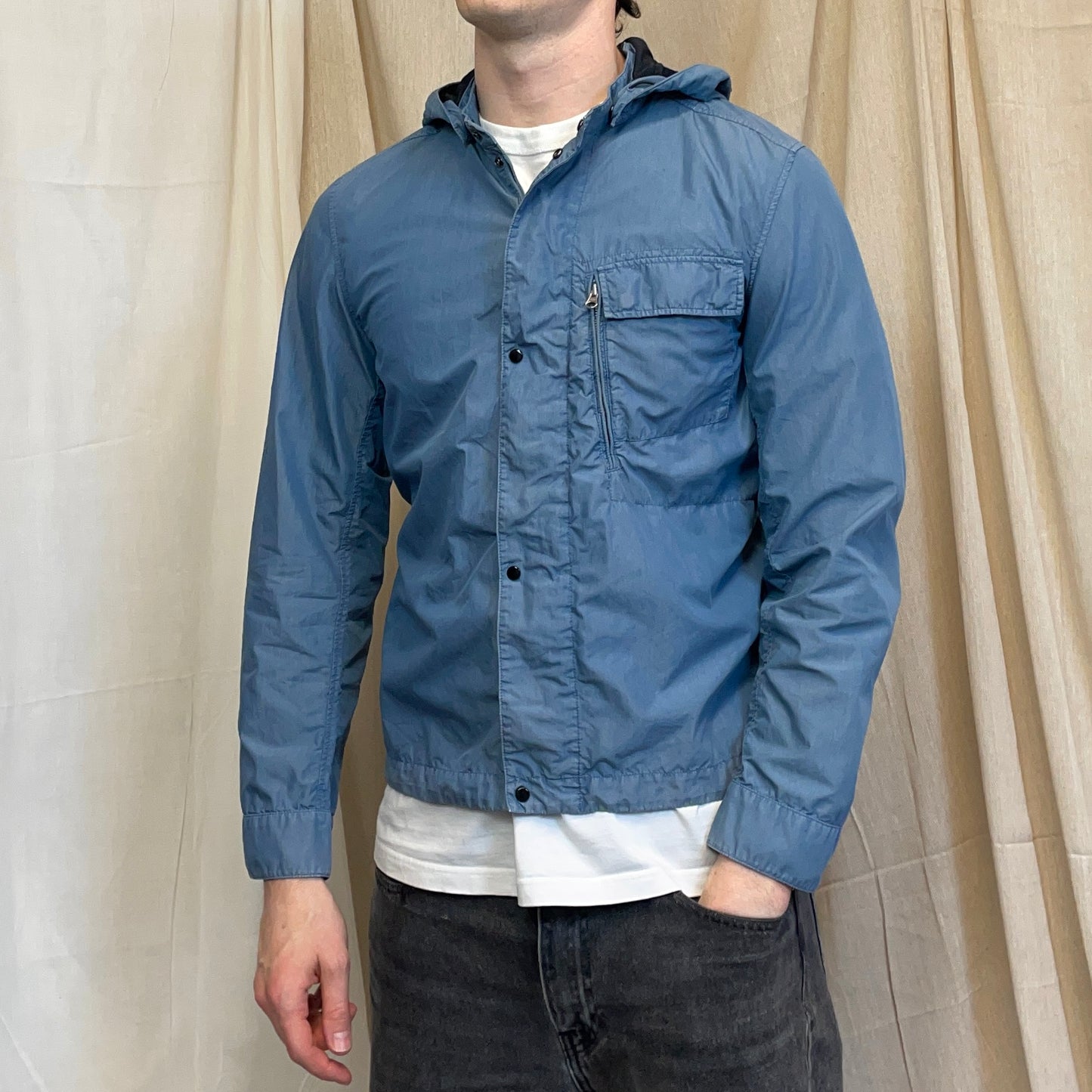 C.P. Company Blue 50 Fili Removable Hood Goggle Jacket