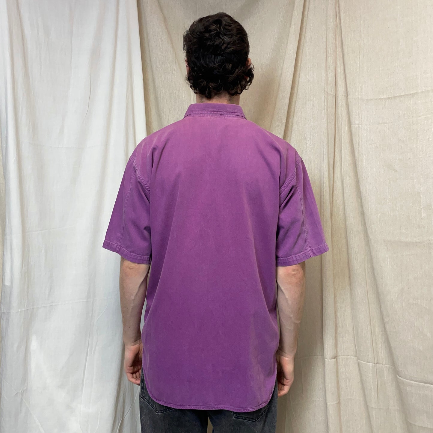 Stone Island Marina Purple 80s Short Sleeve Shirt