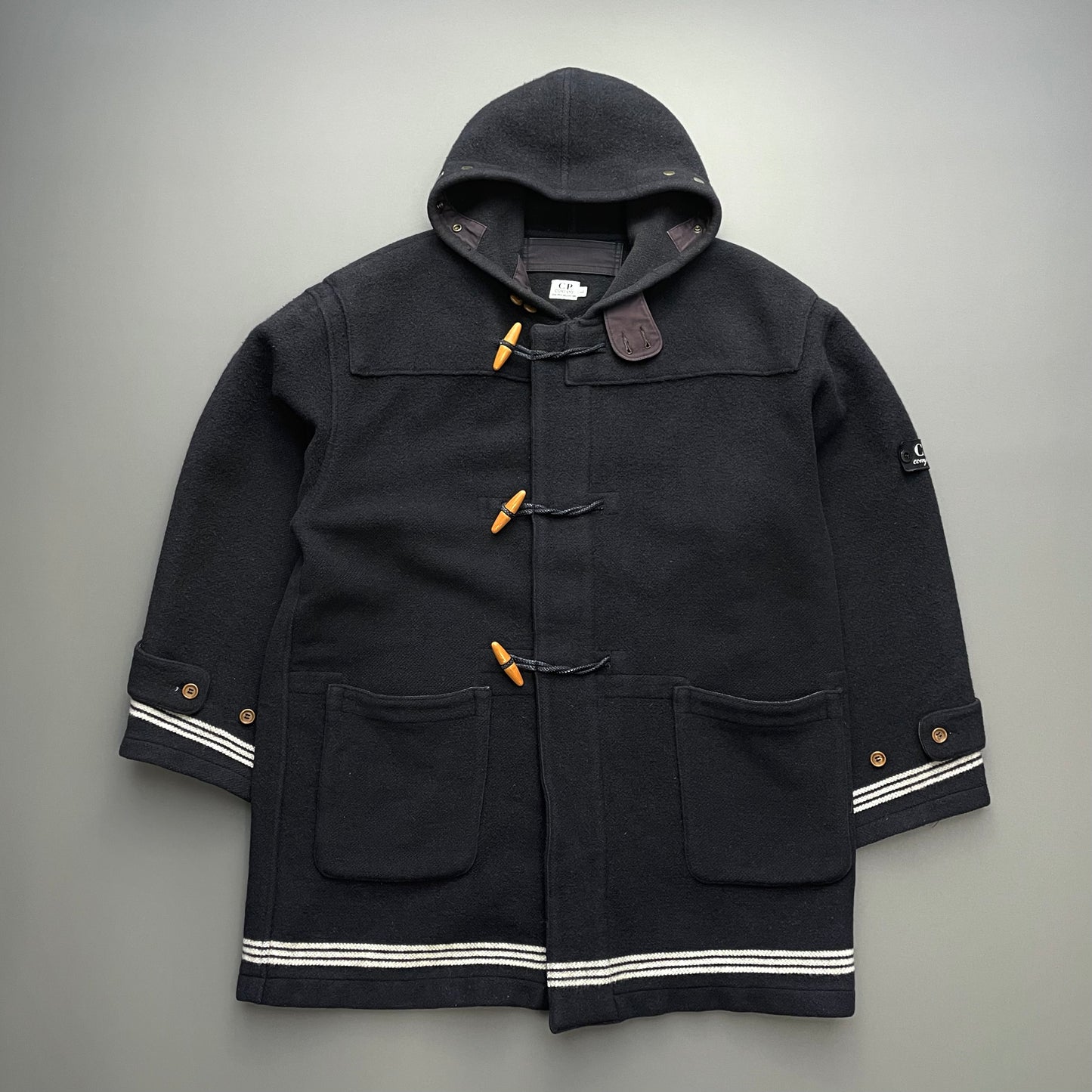 C.P. Company Navy 1993 Ideas From Massimo Osti Hooded Wool Duffle Coat