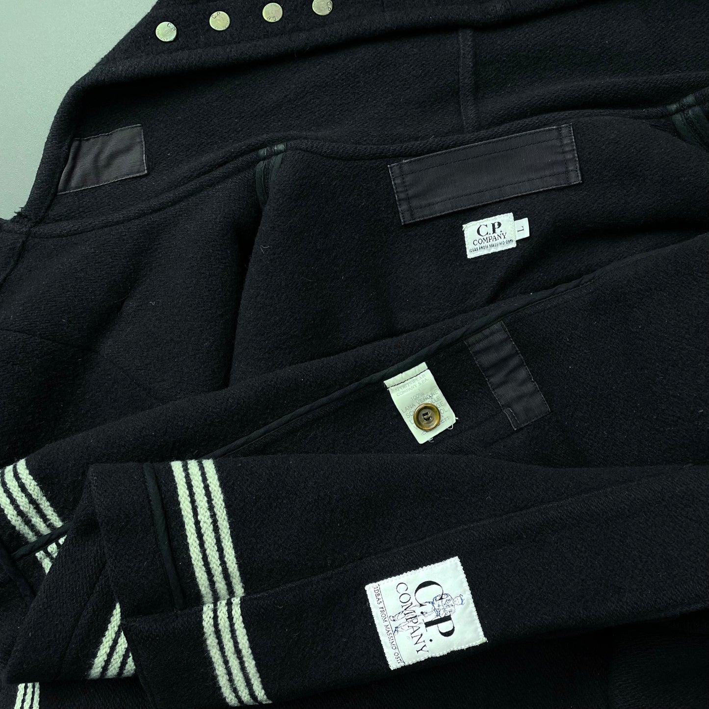 C.P. Company Navy 1993 Ideas From Massimo Osti Hooded Wool Duffle Coat