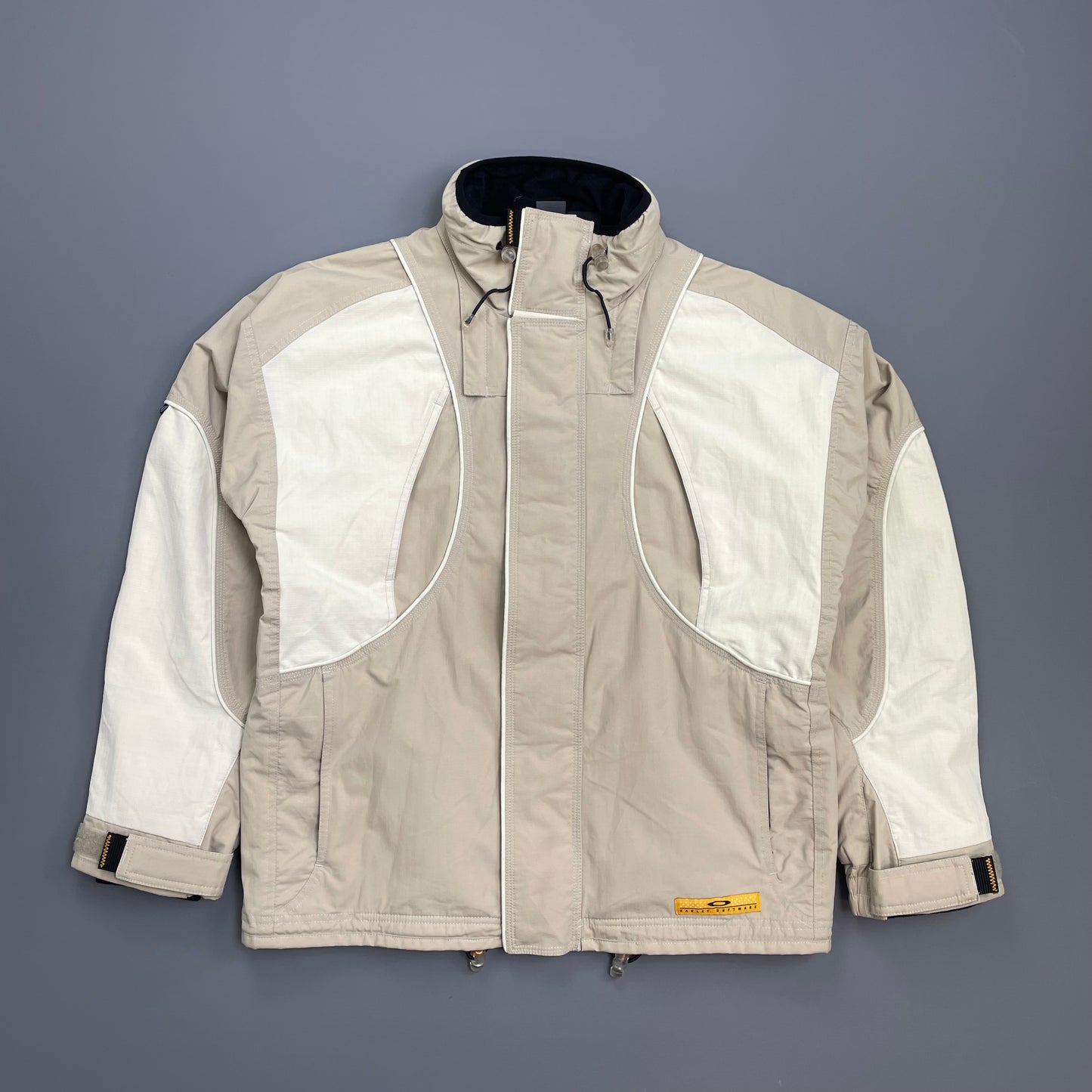Oakley Software Beige & Cream 00s Multi-Pocket Technical Ski Jacket