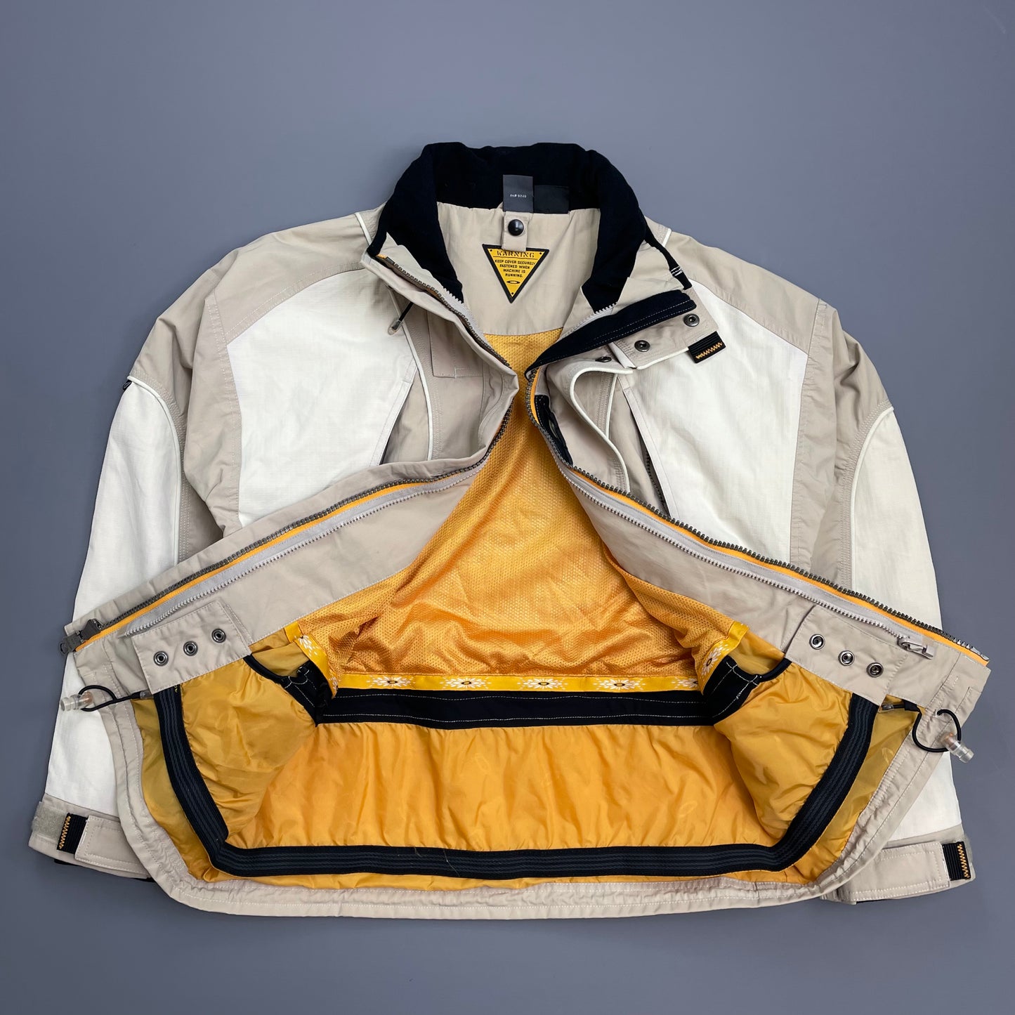 Oakley Software Beige & Cream 00s Multi-Pocket Technical Ski Jacket