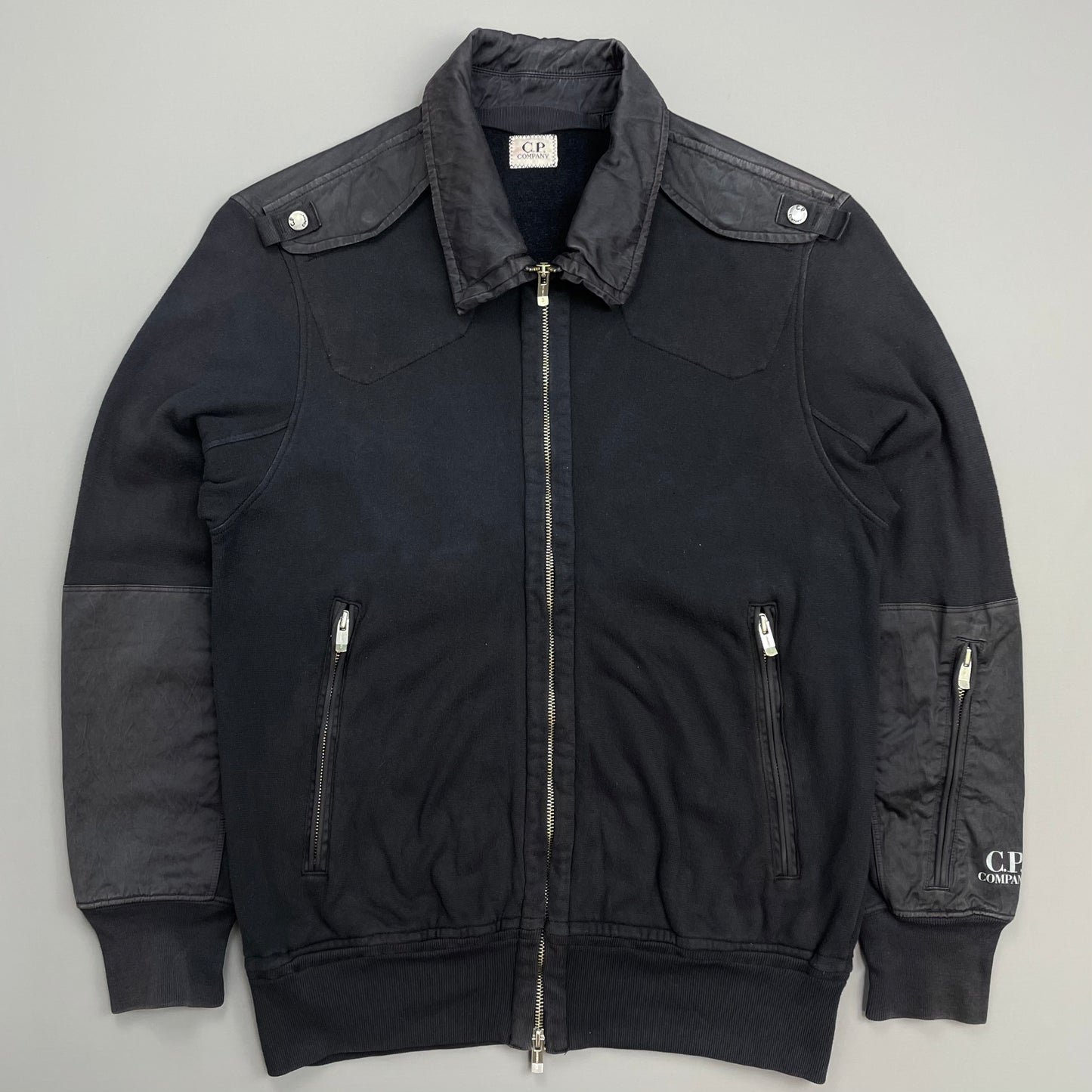 C.P. Company Navy SS07 Fleece Lined Cotton Military Style Jacket