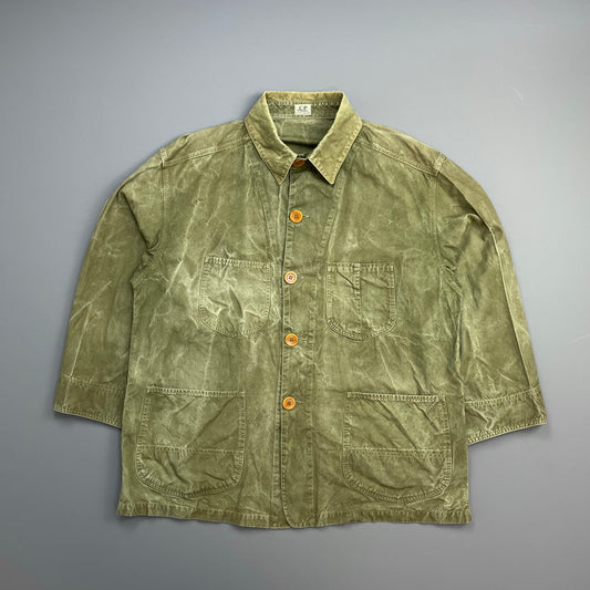 C.P. Company Tan Brown 80s Ideas From Massimo Osti Canvas Chore Jacket