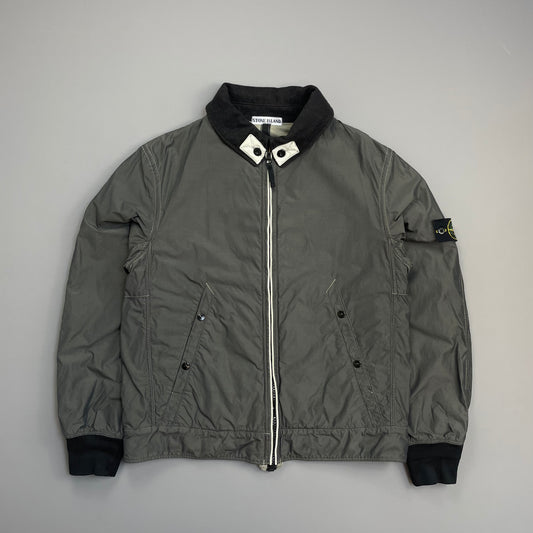 Stone Island Grey AW06 Coated Nylon-Cotton Lined Bomber Jacket