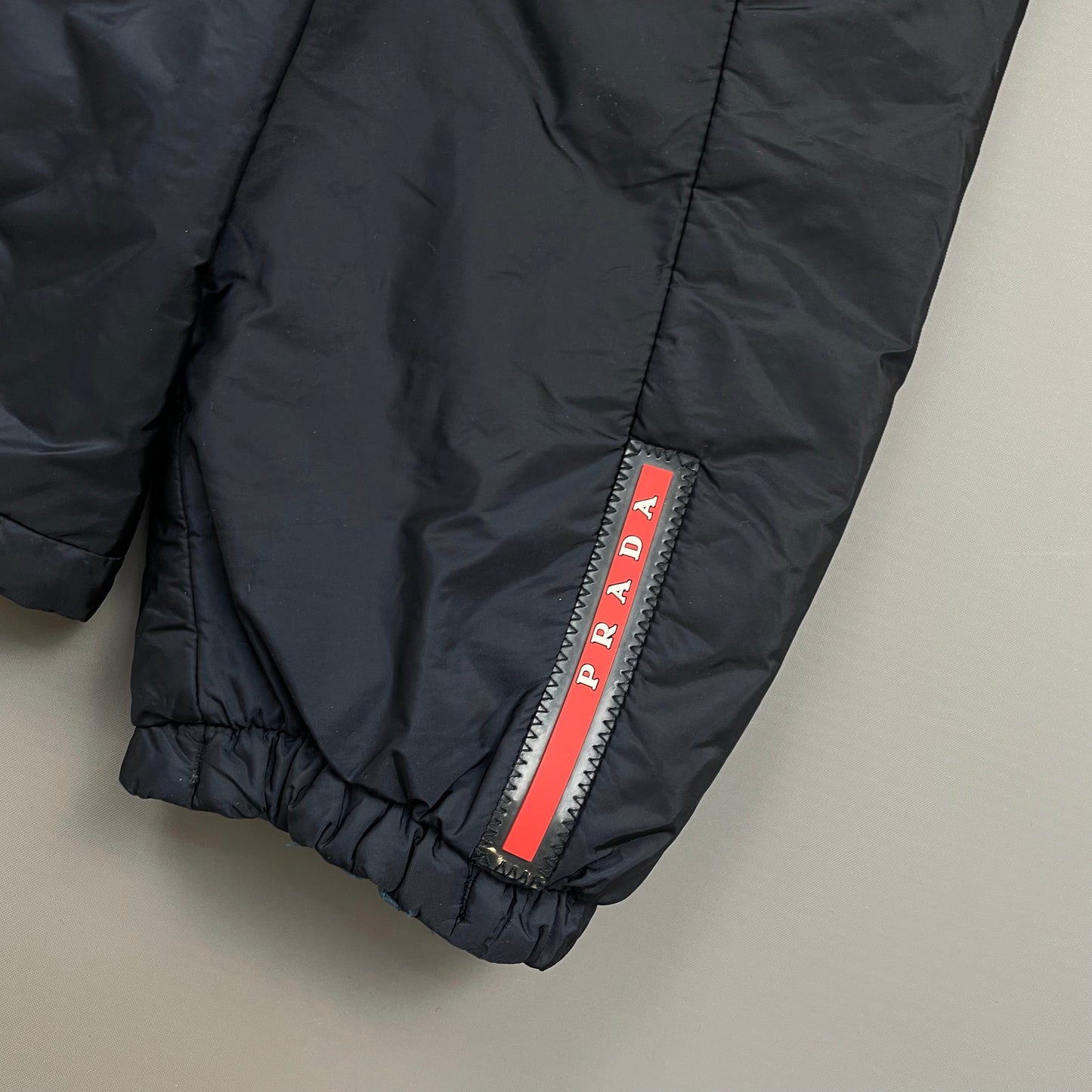 Prada Sport Navy & Blue 2014 Nylon Padded Harrington Bomber Jacket