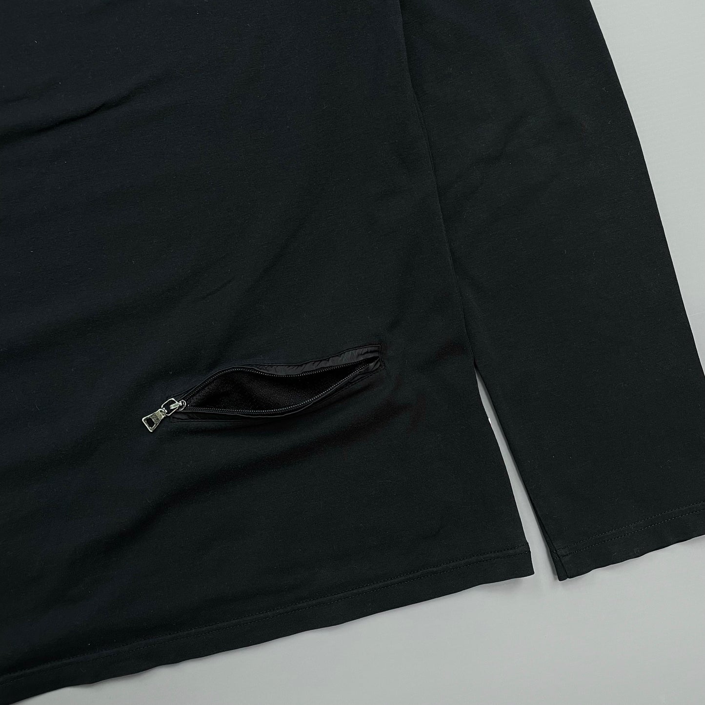 Prada Sport Black 00s Long Sleeve Rear Pocket Elastane T-Shirt