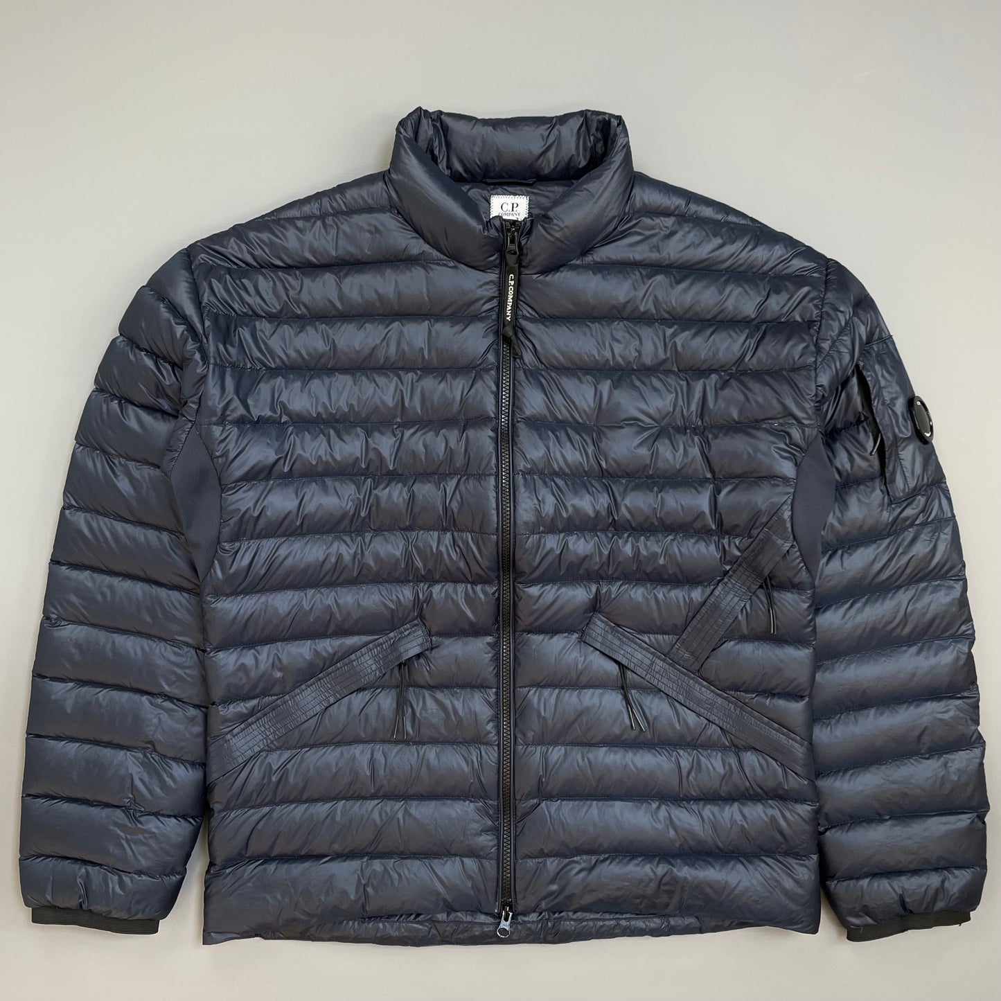 C.P. Company Navy DD Shell Lightweight Technical Lens Puffer Jacket