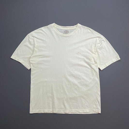 Armani Jeans Cream 90s Spellout Lightweight Oversized T-Shirt