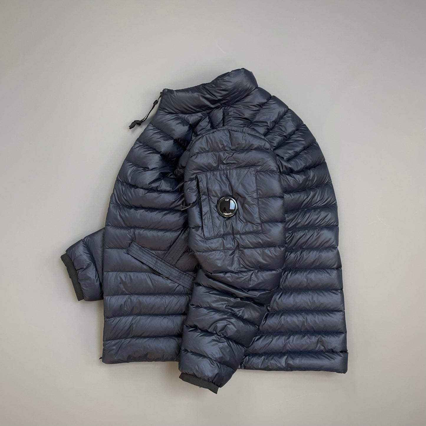 C.P. Company Navy DD Shell Lightweight Technical Lens Puffer Jacket