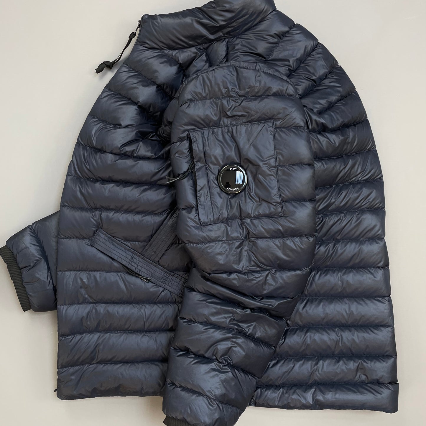 C.P. Company Navy DD Shell Lightweight Technical Lens Puffer Jacket