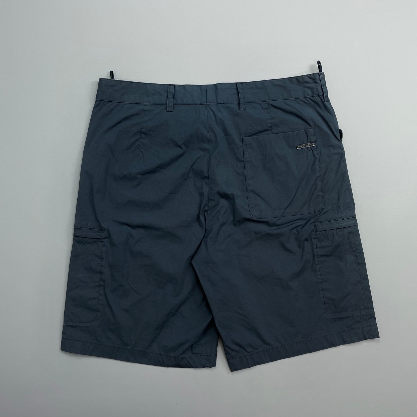 Prada Sport Navy 2008 Black Tab Cargo Shorts