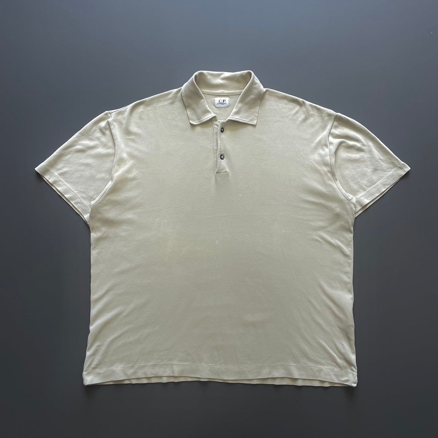 C.P. Company Beige SS99 Short Sleeve Polo Shirt