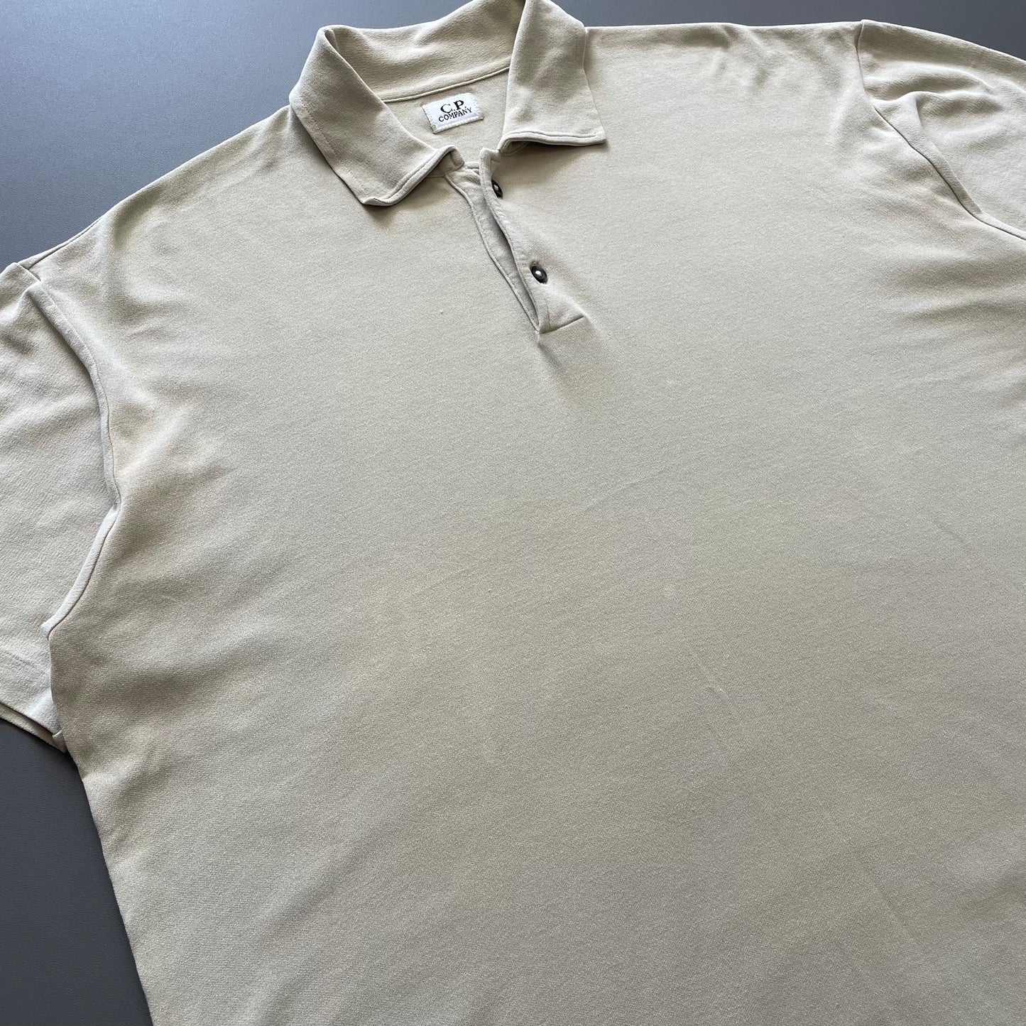 C.P. Company Beige SS99 Short Sleeve Polo Shirt