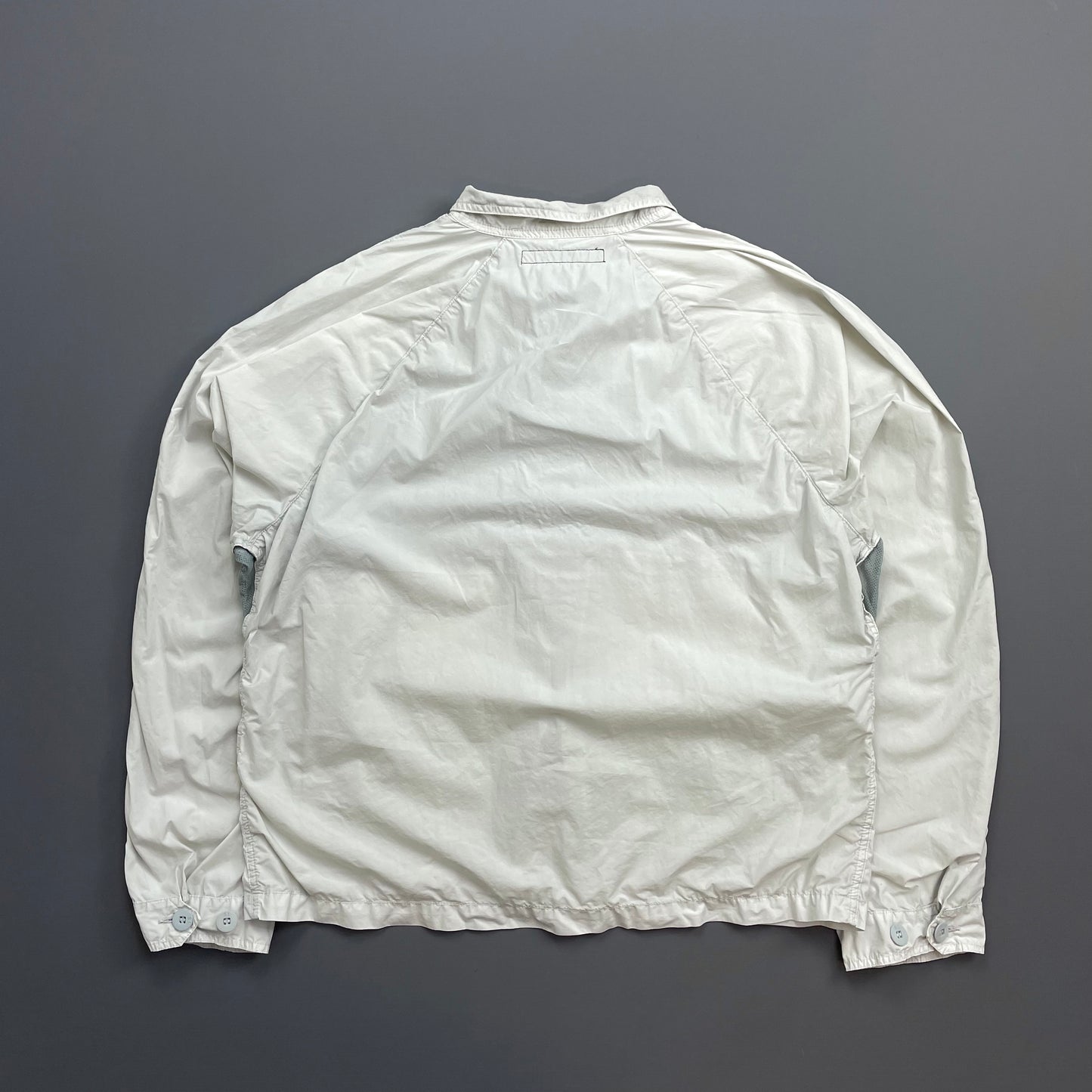 Stone Island Denims White SS07 Coated Cotton Lightweight Harrington Jacket