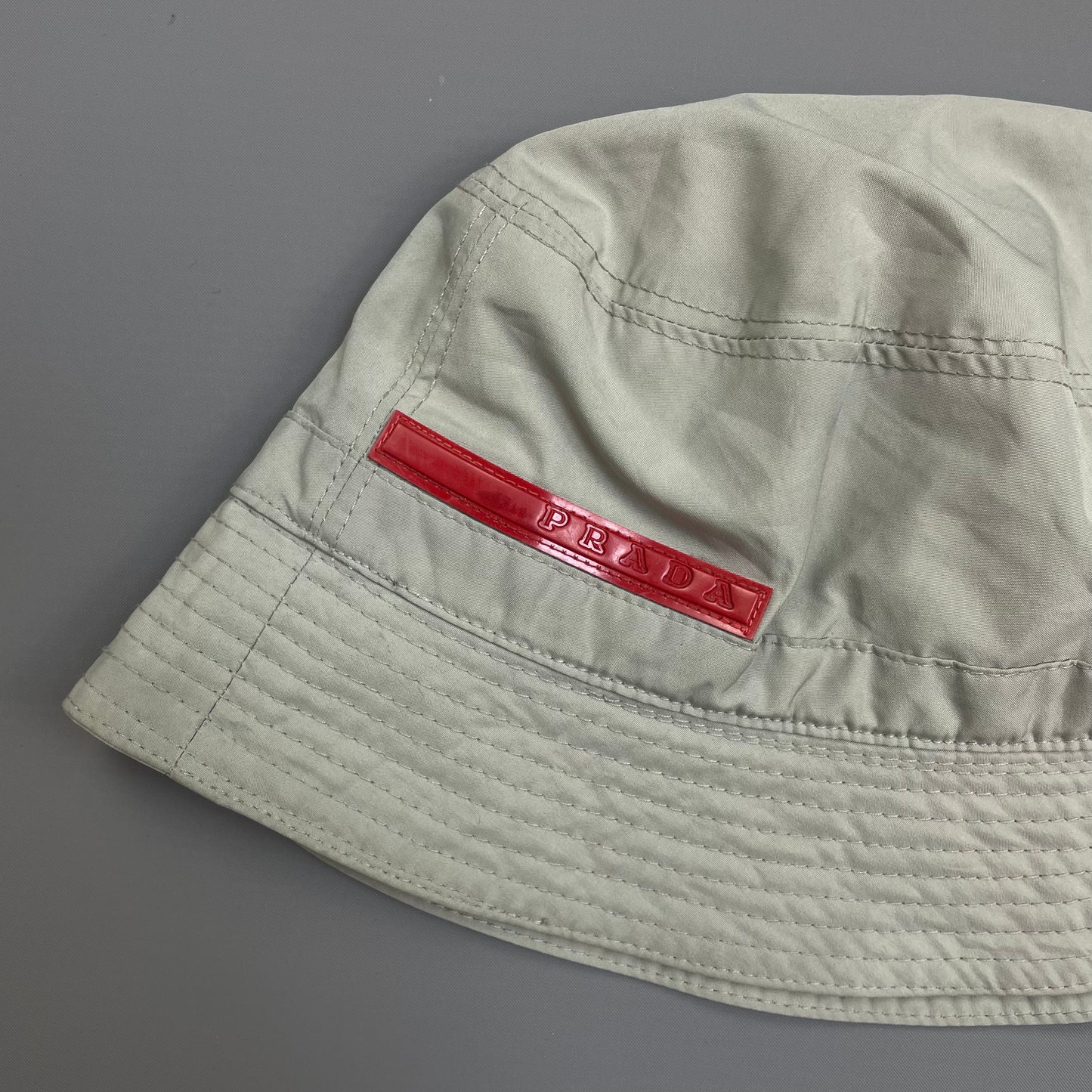 Prada Sport Grey 00s Bucket Hat