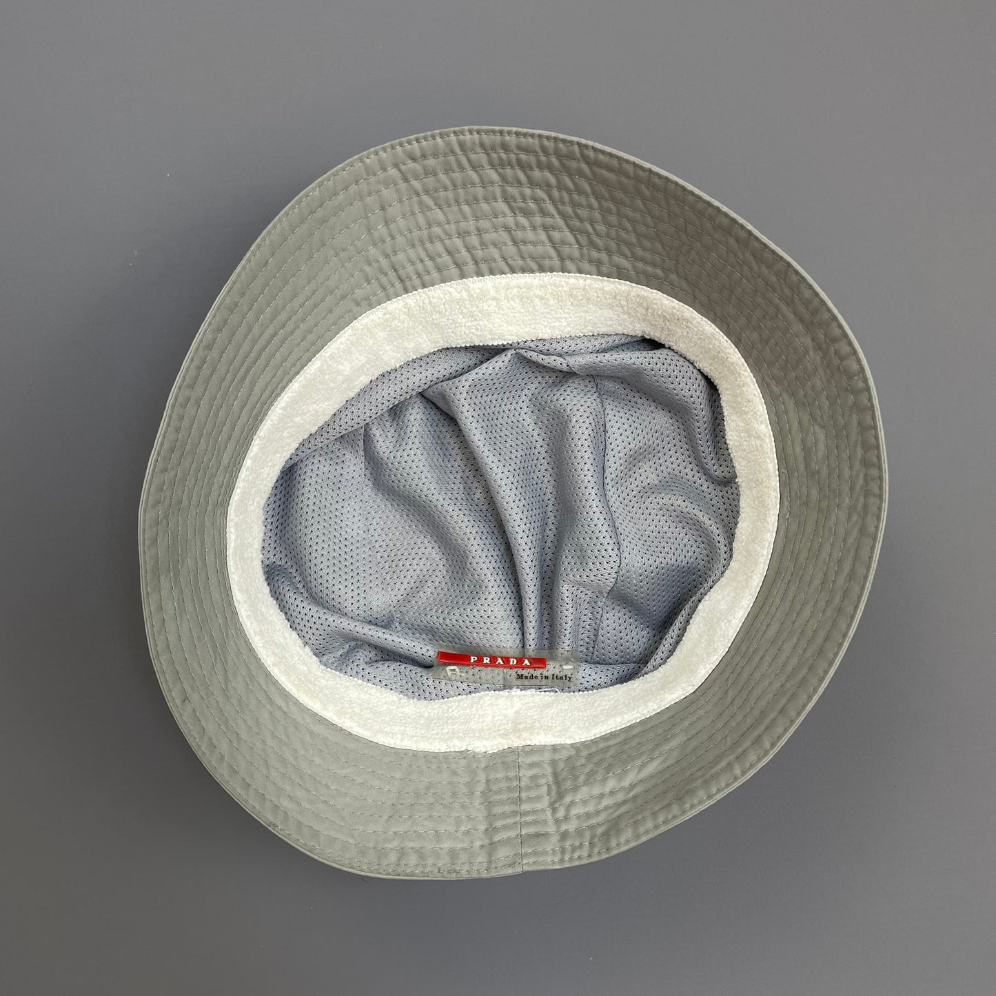 Prada Sport Grey 00s Bucket Hat
