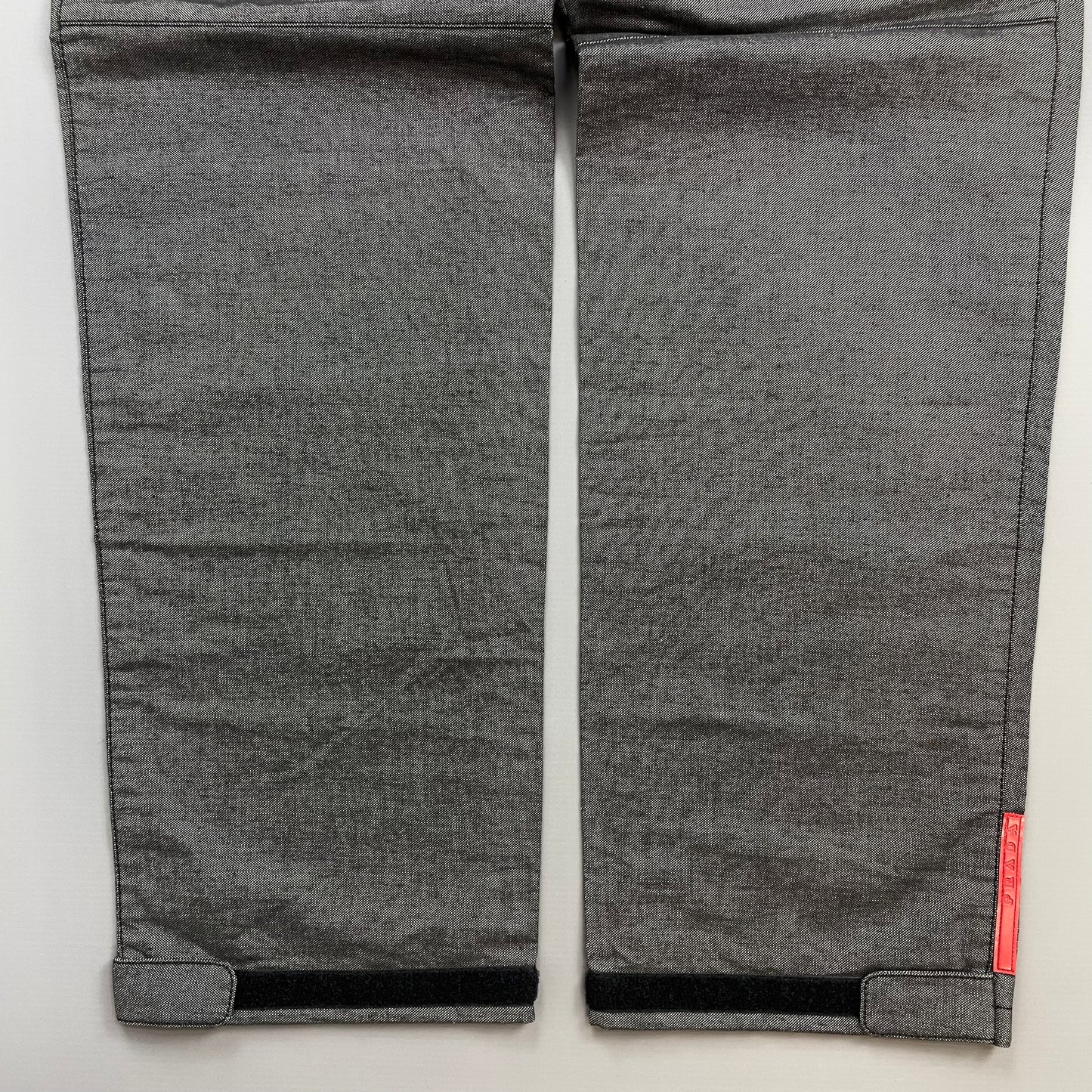 Prada Sport Grey 00s Canvas Cotton Straight Leg Trousers