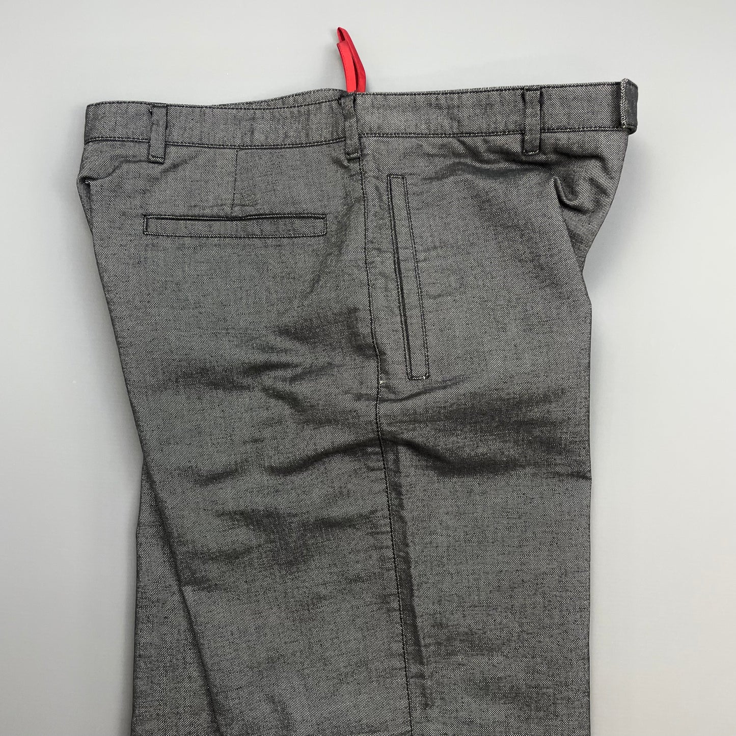 Prada Sport Grey 00s Canvas Cotton Straight Leg Trousers