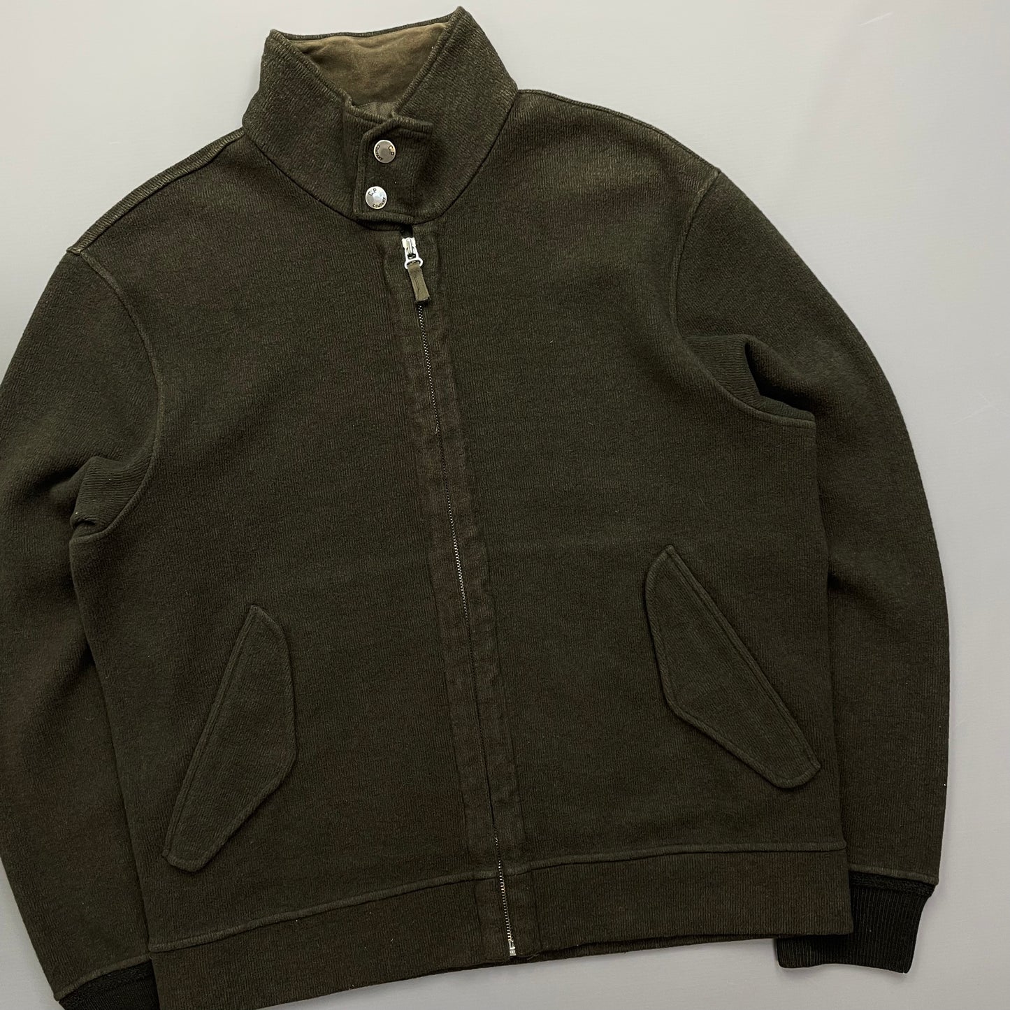 C.P. Company Khaki AW03 Cotton-Wool Zip-Through Jacket