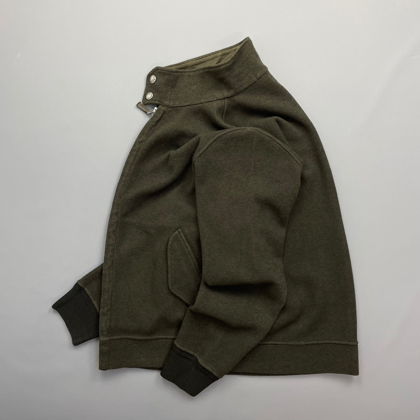 C.P. Company Khaki AW03 Cotton-Wool Zip-Through Jacket